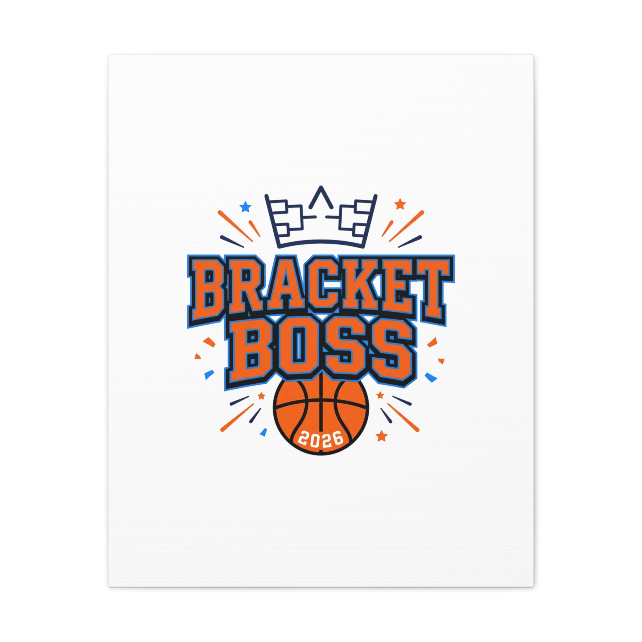 Bracket Boss Canvas | College Tournament Bracket, Gameday Hoops Wall Art