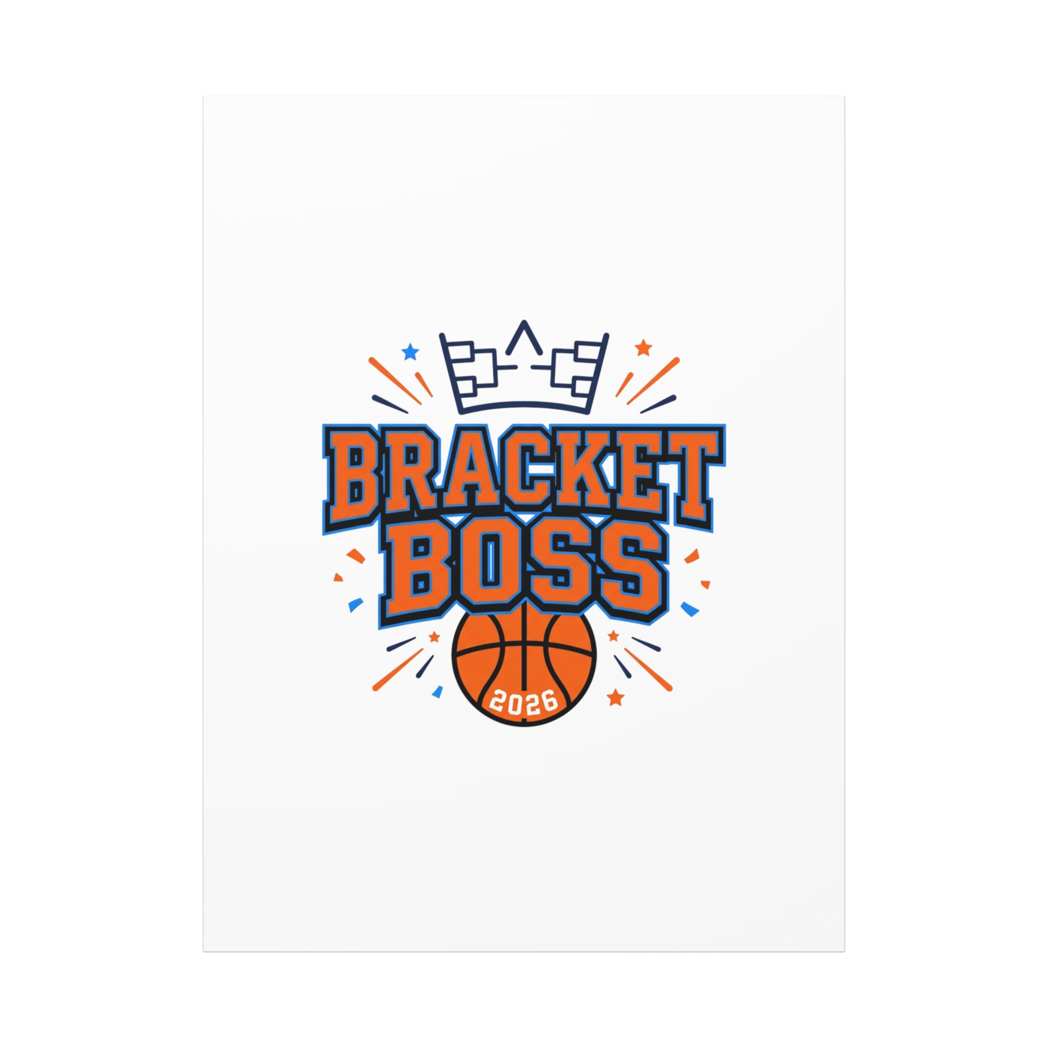 Bracket Boss Canvas | College Tournament Bracket, Gameday Hoops Wall Art