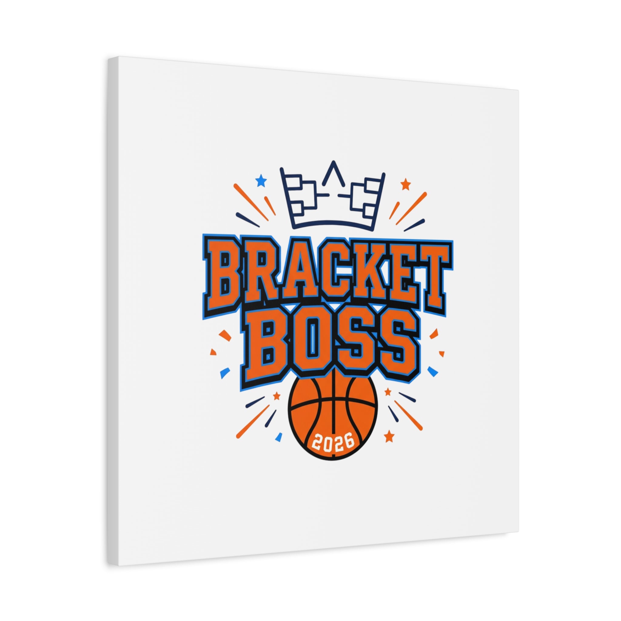 Bracket Boss Canvas | College Tournament Bracket, Gameday Hoops Wall Art