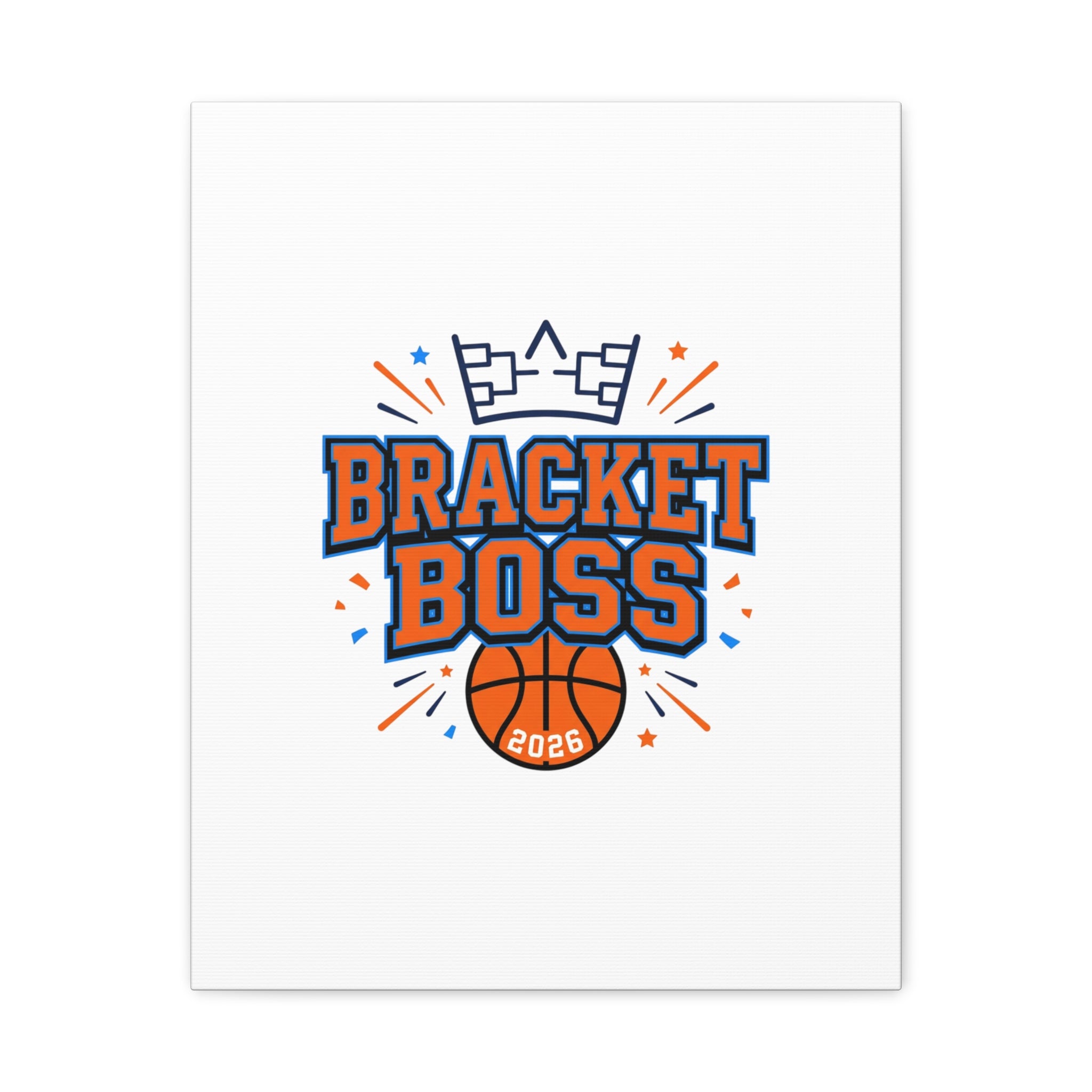 Bracket Boss Canvas | College Tournament Bracket, Gameday Hoops Wall Art