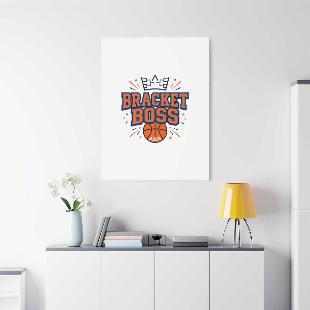 Bracket Boss Canvas | College Tournament Bracket, Gameday Hoops Wall Art