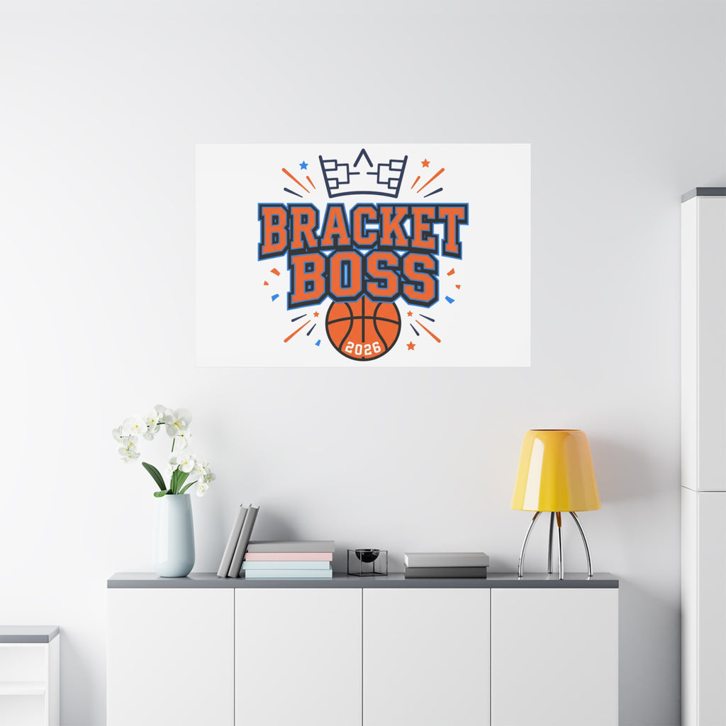 Bracket Boss Canvas | College Tournament Bracket, Gameday Hoops Wall Art