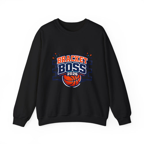 Bracket Boss 2026 Sweatshirt | college tournament, bracket gameday hoop vibes