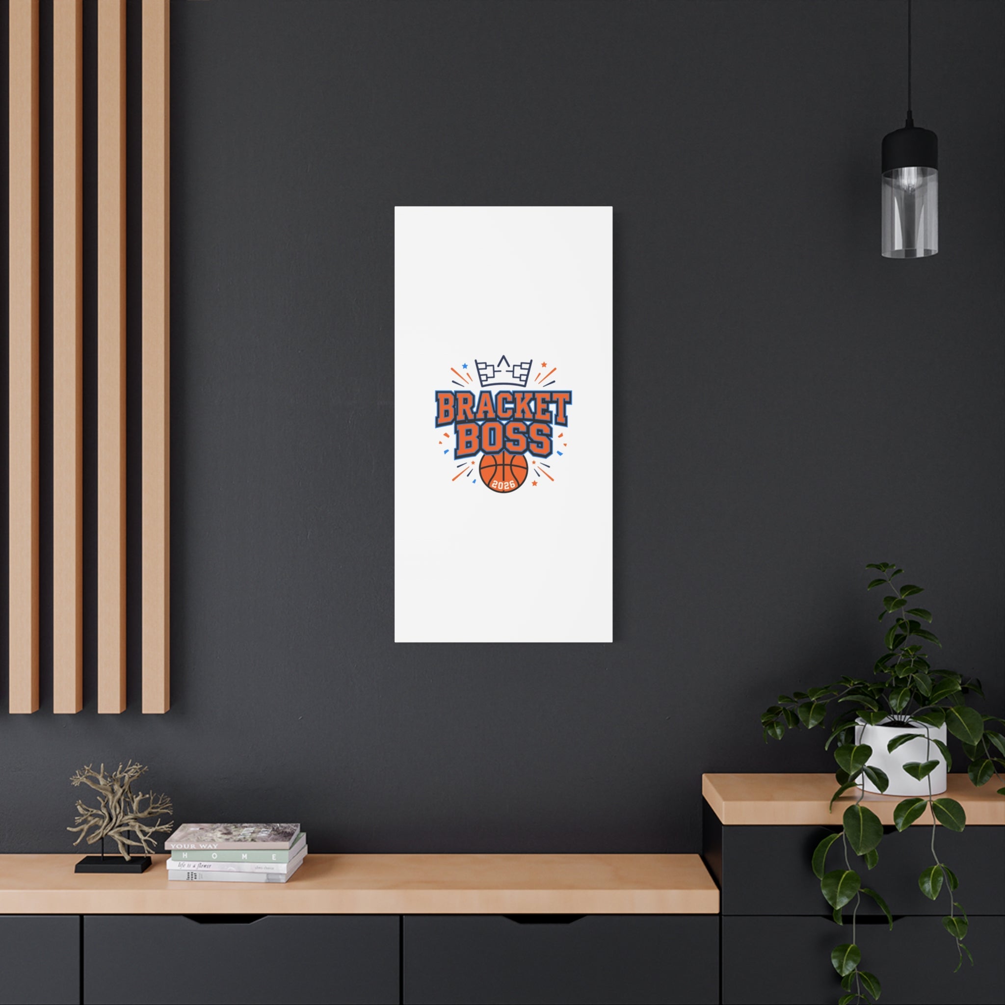 Bracket Boss Canvas | College Tournament Bracket, Gameday Hoops Wall Art