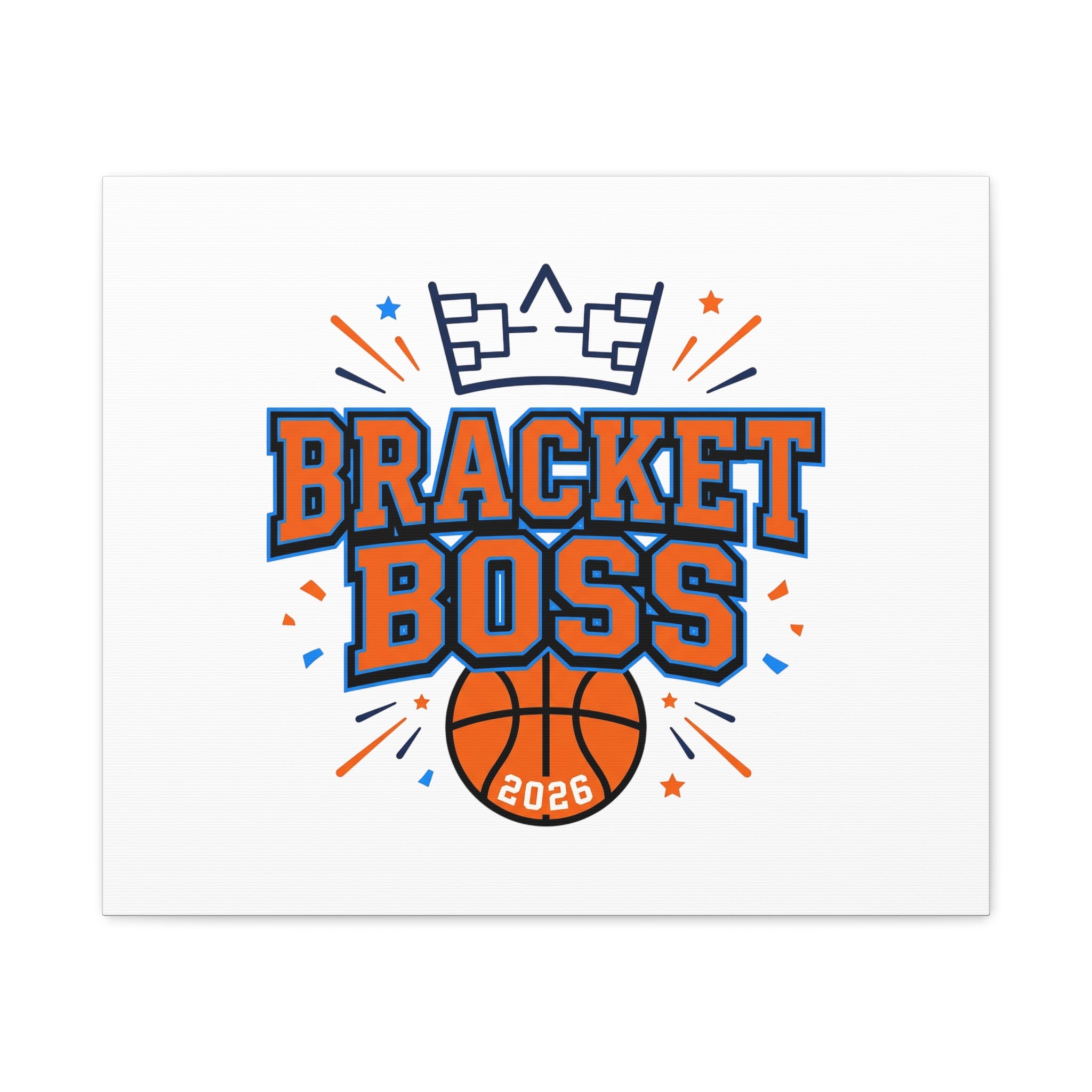 Bracket Boss Canvas | College Tournament Bracket, Gameday Hoops Wall Art