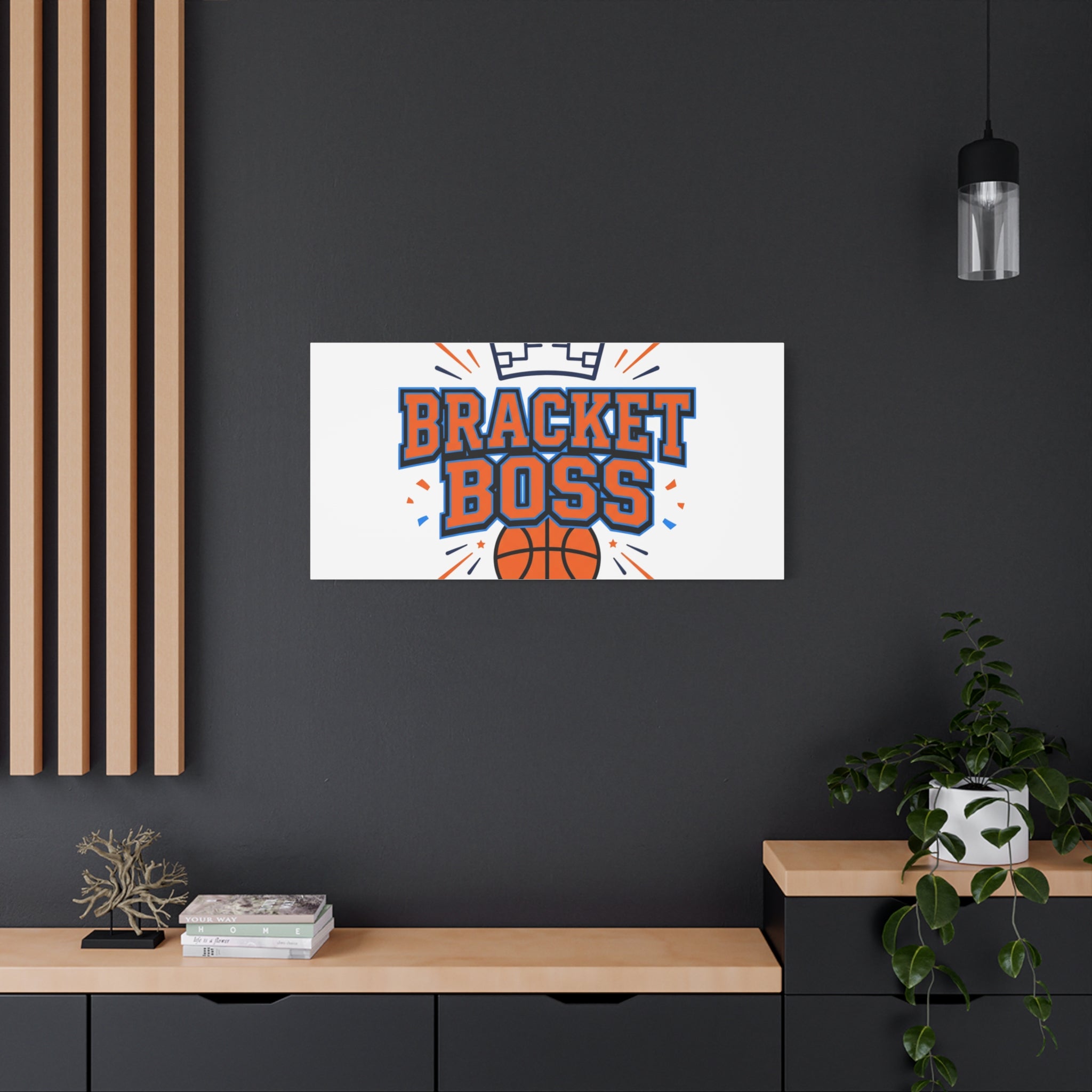 Bracket Boss Canvas | College Tournament Bracket, Gameday Hoops Wall Art