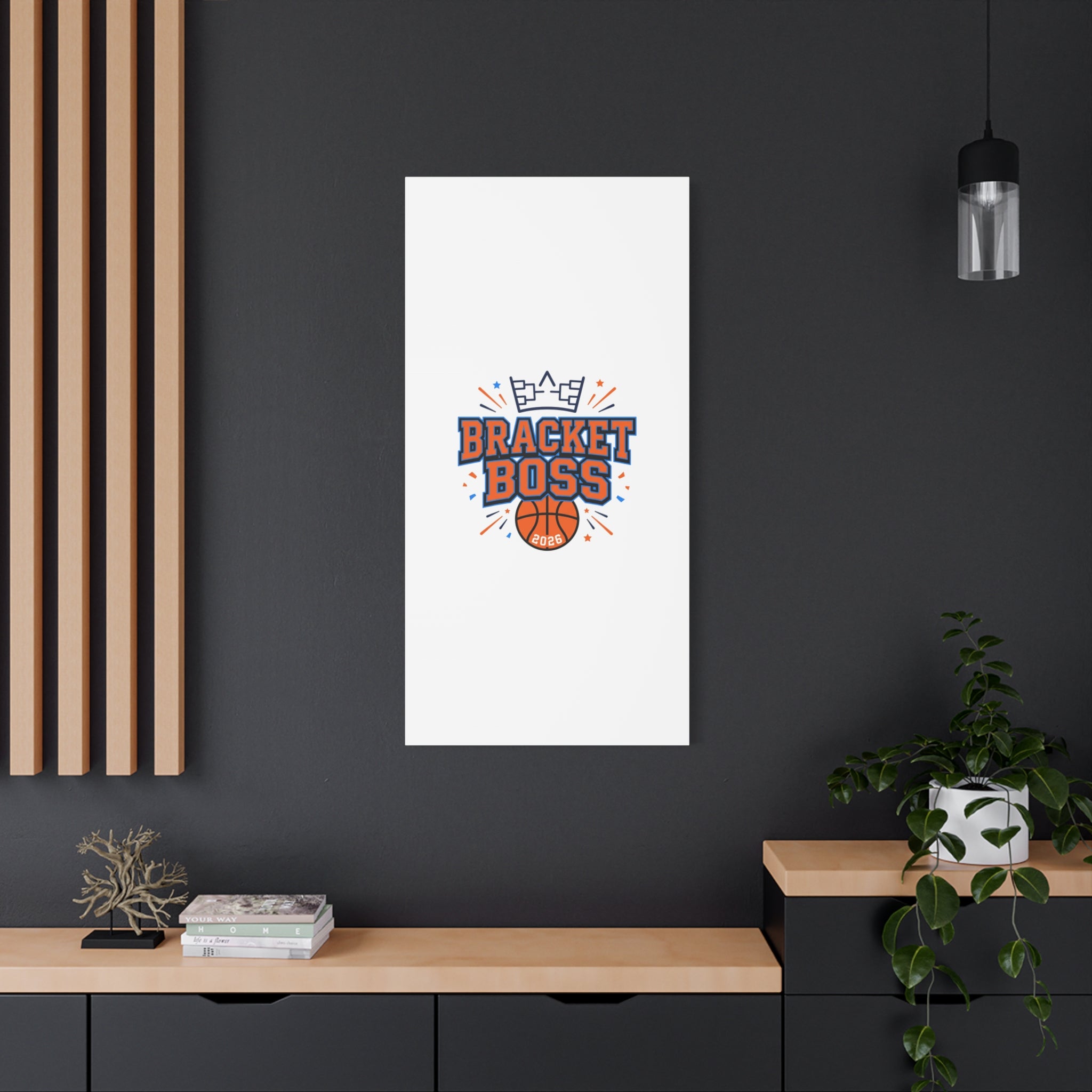 Bracket Boss Canvas | College Tournament Bracket, Gameday Hoops Wall Art