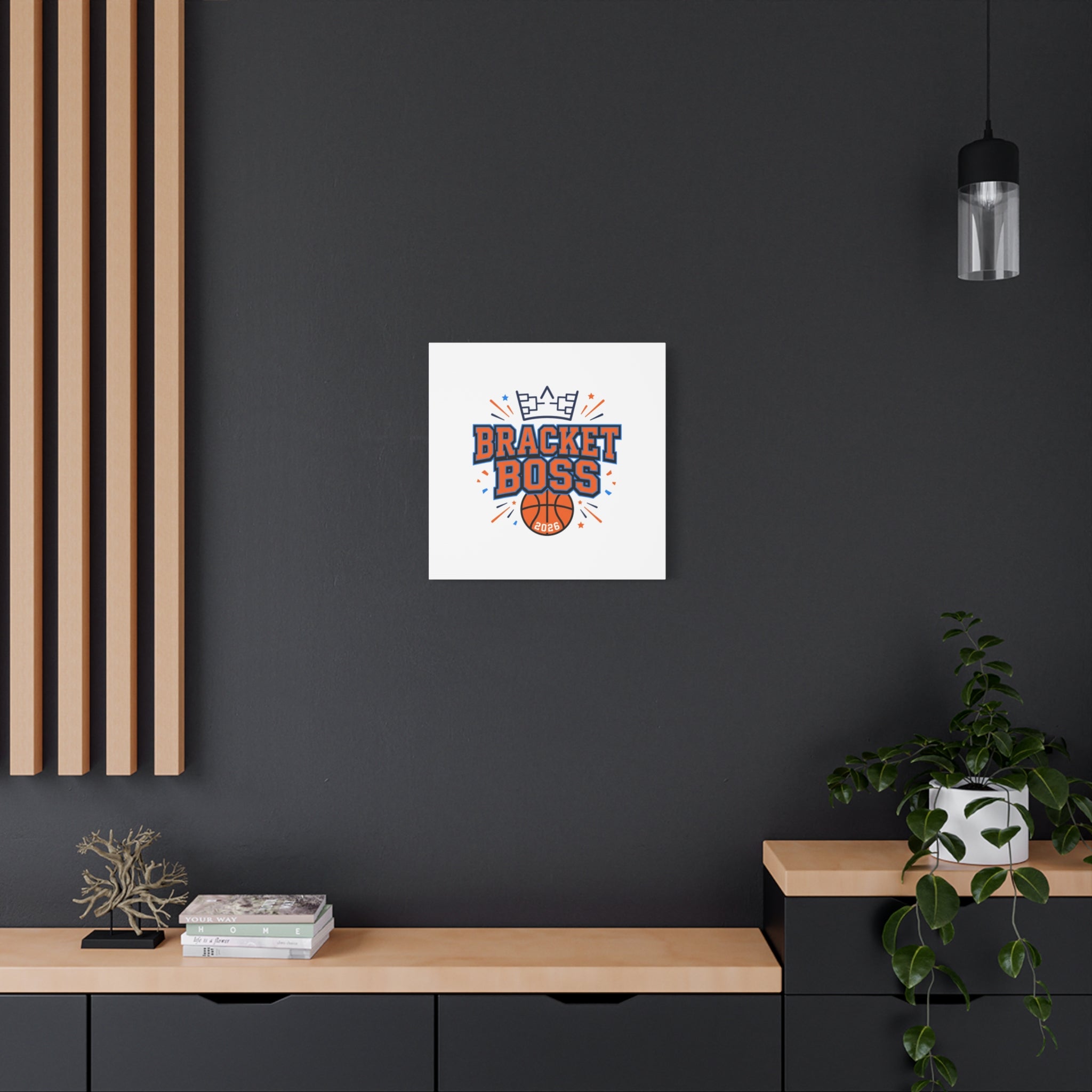 Bracket Boss Canvas | College Tournament Bracket, Gameday Hoops Wall Art