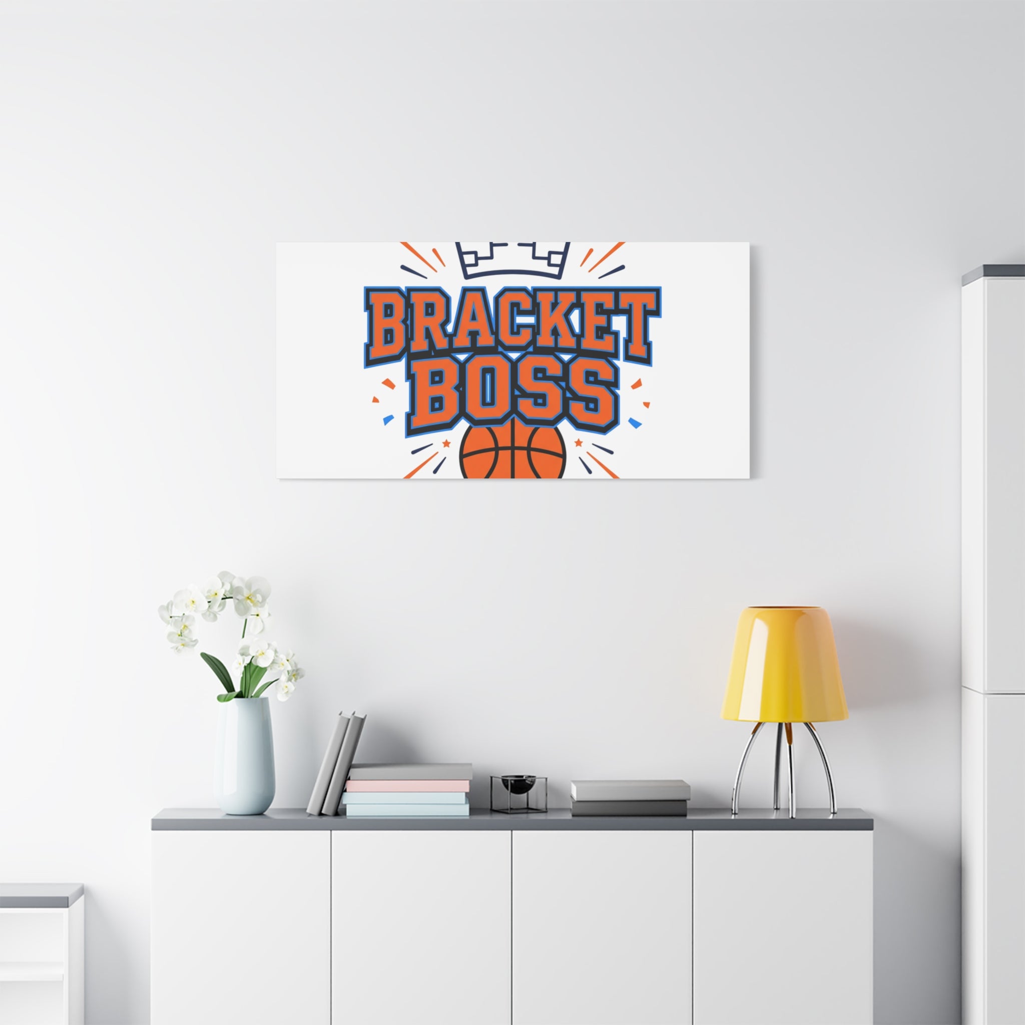Bracket Boss Canvas | College Tournament Bracket, Gameday Hoops Wall Art