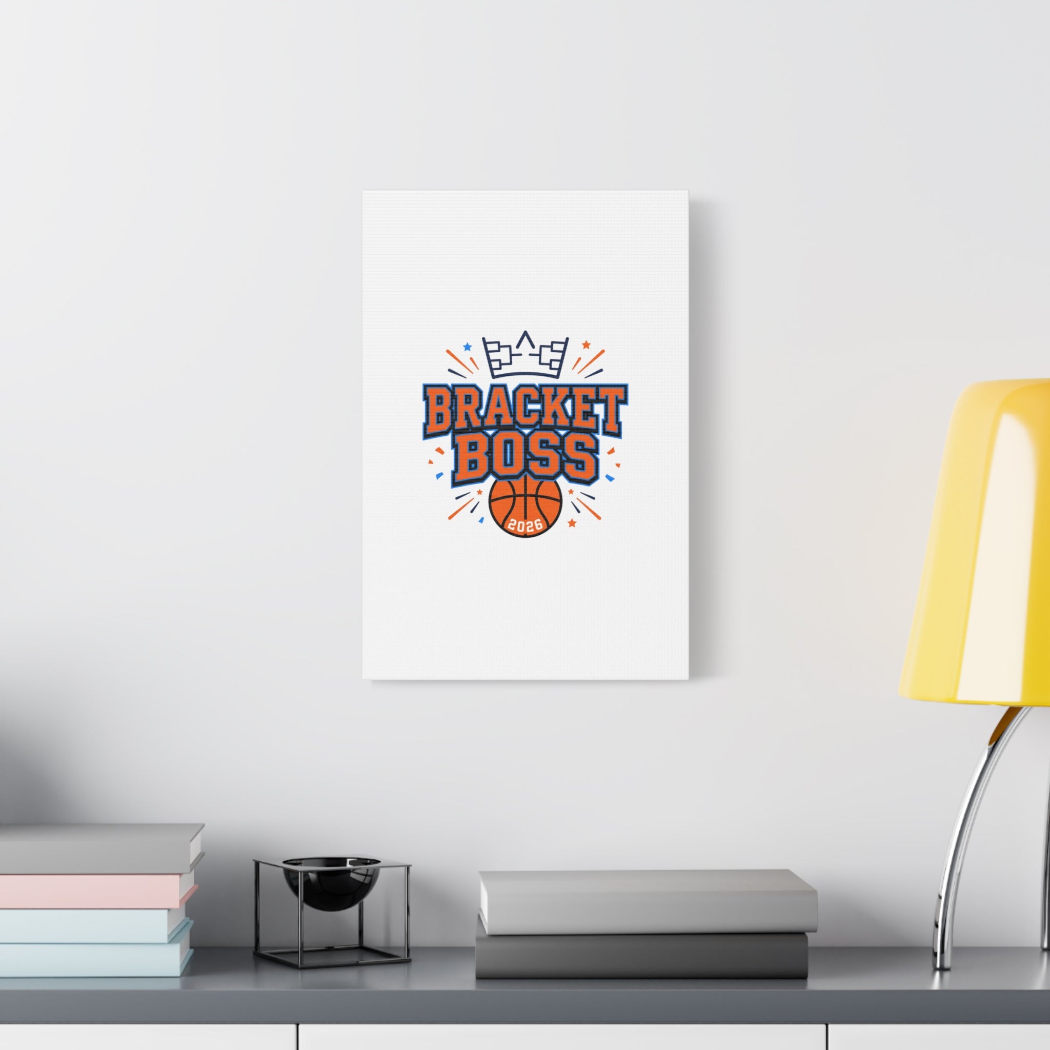 Bracket Boss Canvas | College Tournament Bracket, Gameday Hoops Wall Art