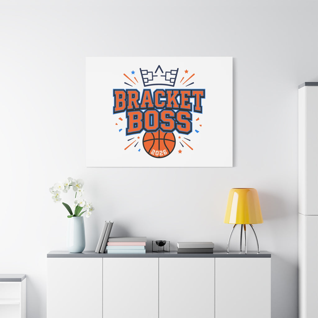 Bracket Boss Canvas | College Tournament Bracket, Gameday Hoops Wall Art