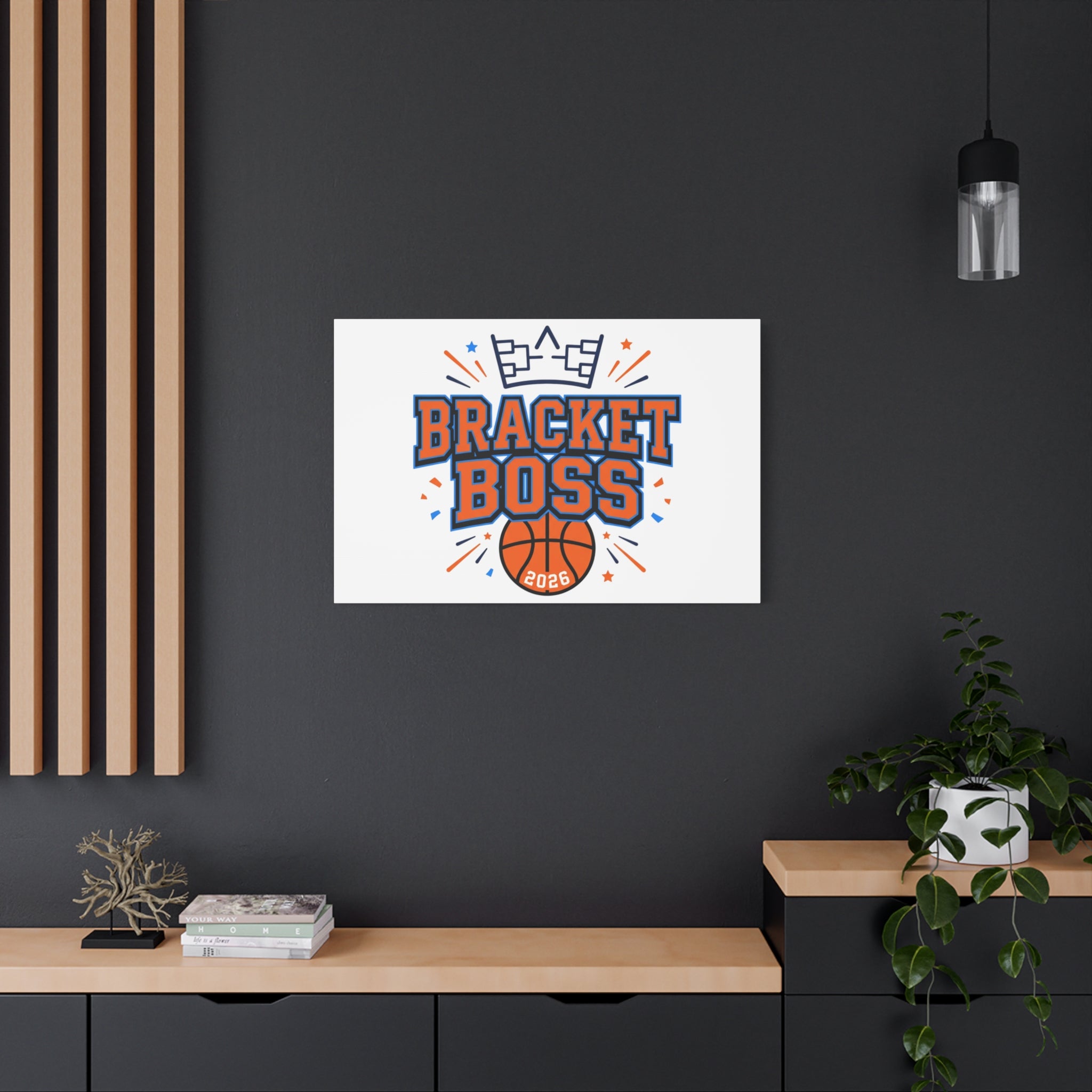 Bracket Boss Canvas | College Tournament Bracket, Gameday Hoops Wall Art