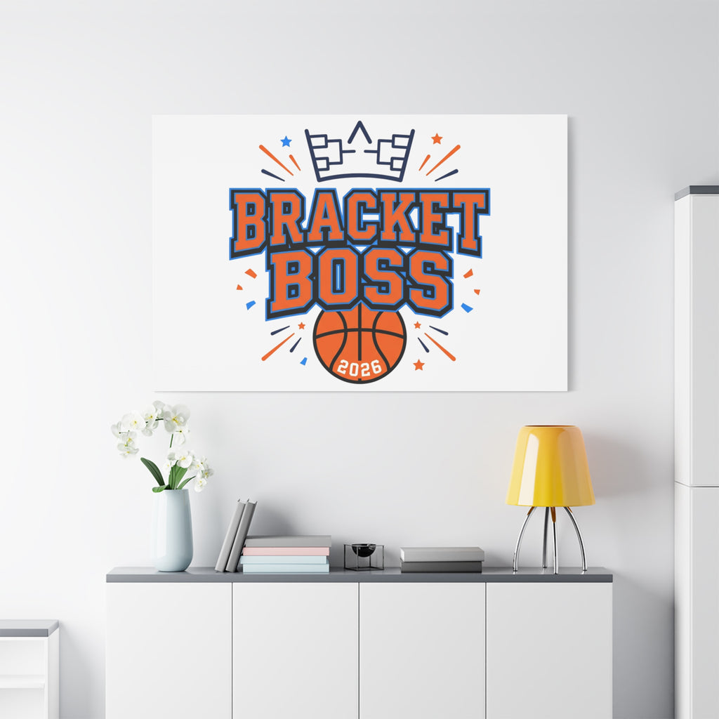 Bracket Boss Canvas | College Tournament Bracket, Gameday Hoops Wall Art