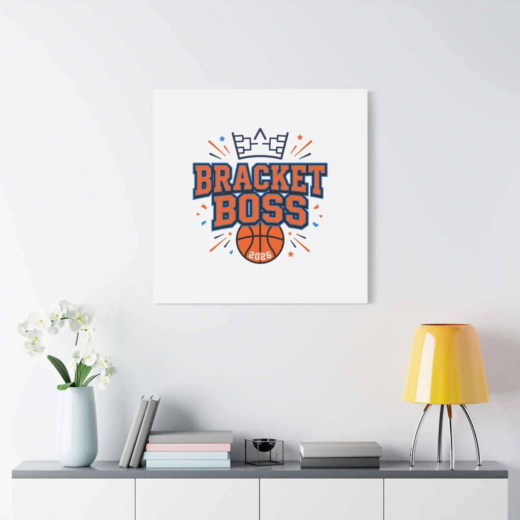 Bracket Boss Canvas | College Tournament Bracket, Gameday Hoops Wall Art