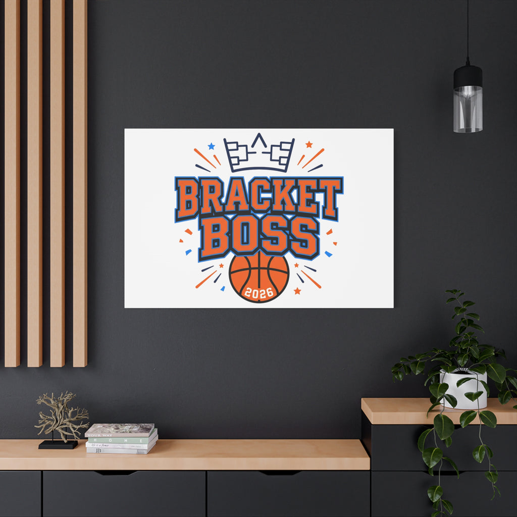 Bracket Boss Canvas | College Tournament Bracket, Gameday Hoops Wall Art