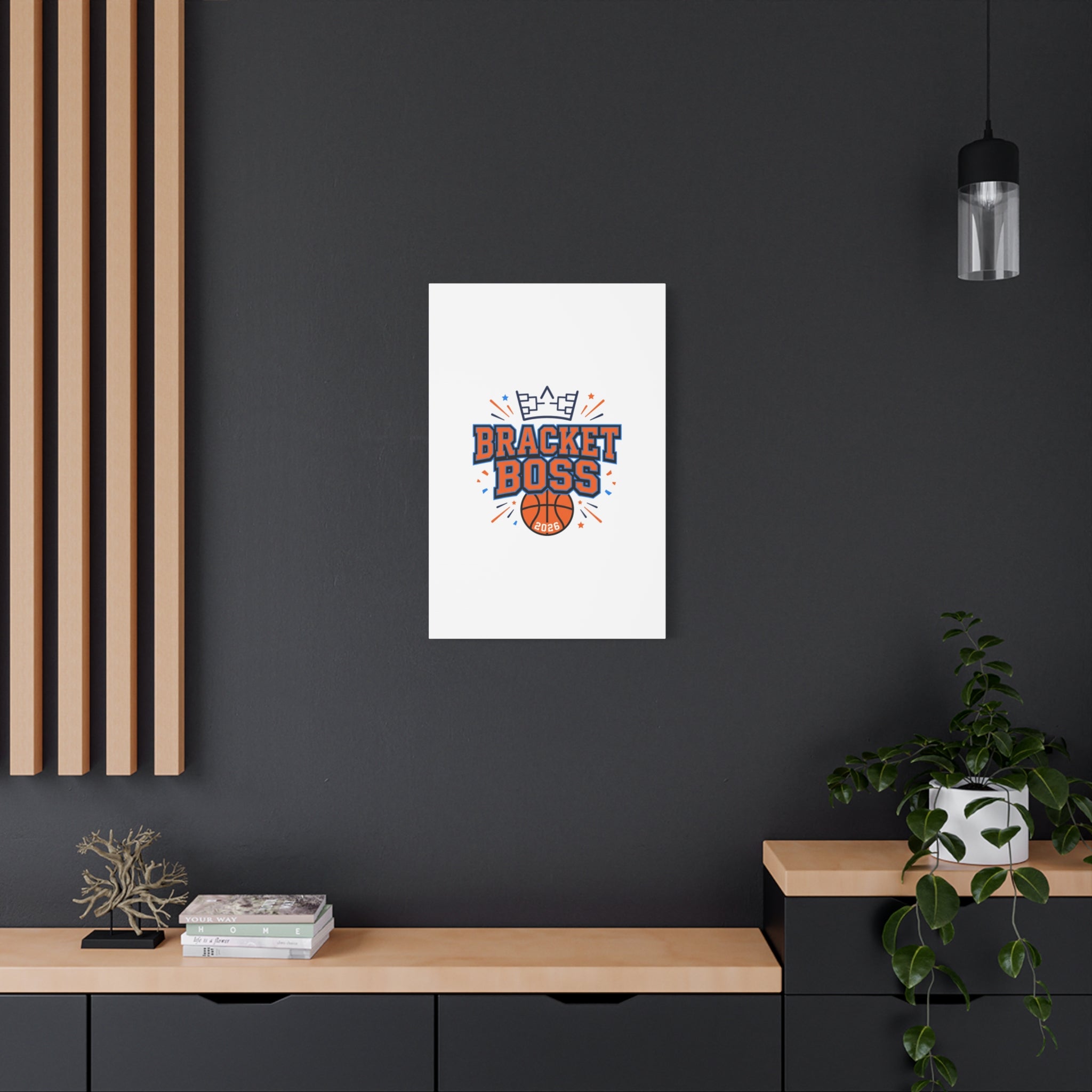 Bracket Boss Canvas | College Tournament Bracket, Gameday Hoops Wall Art