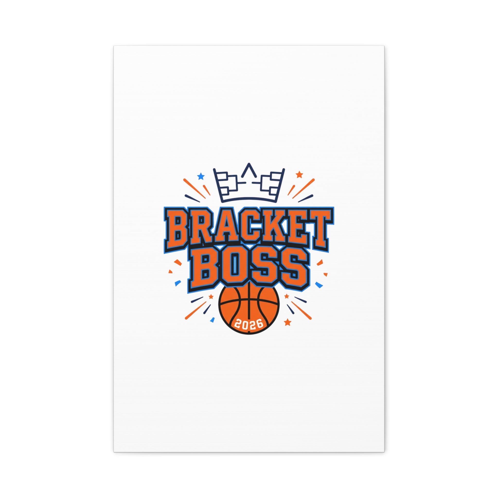 Bracket Boss Canvas | College Tournament Bracket, Gameday Hoops Wall Art