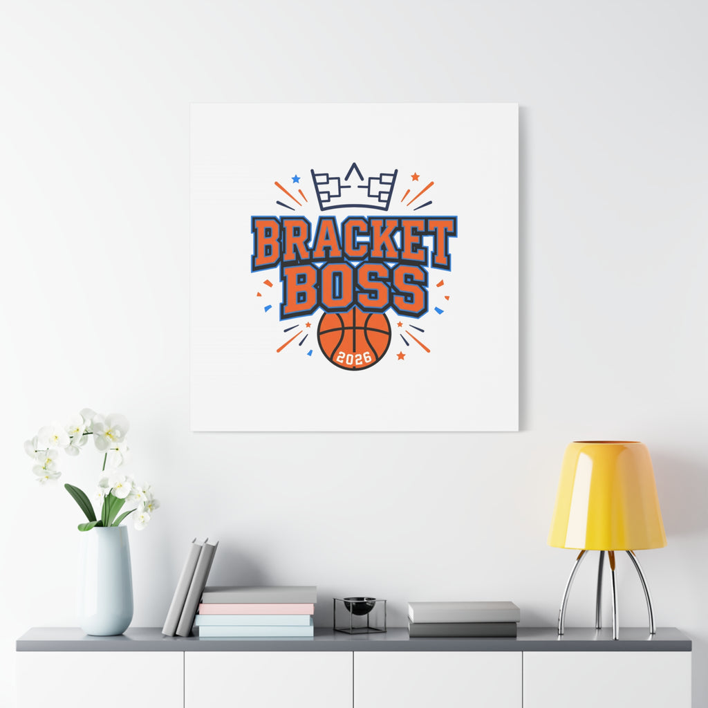 Bracket Boss Canvas | College Tournament Bracket, Gameday Hoops Wall Art