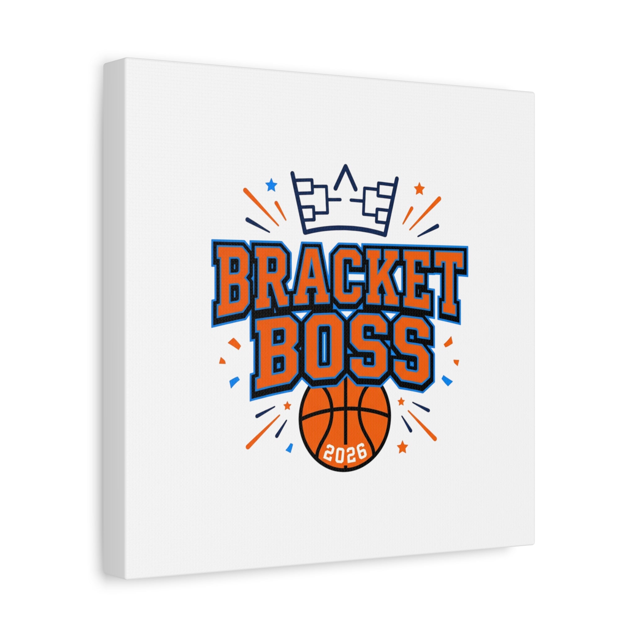 Bracket Boss Canvas | College Tournament Bracket, Gameday Hoops Wall Art