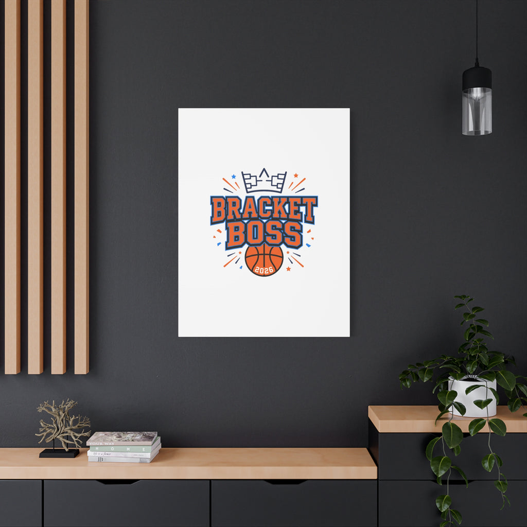 Bracket Boss Canvas | College Tournament Bracket, Gameday Hoops Wall Art