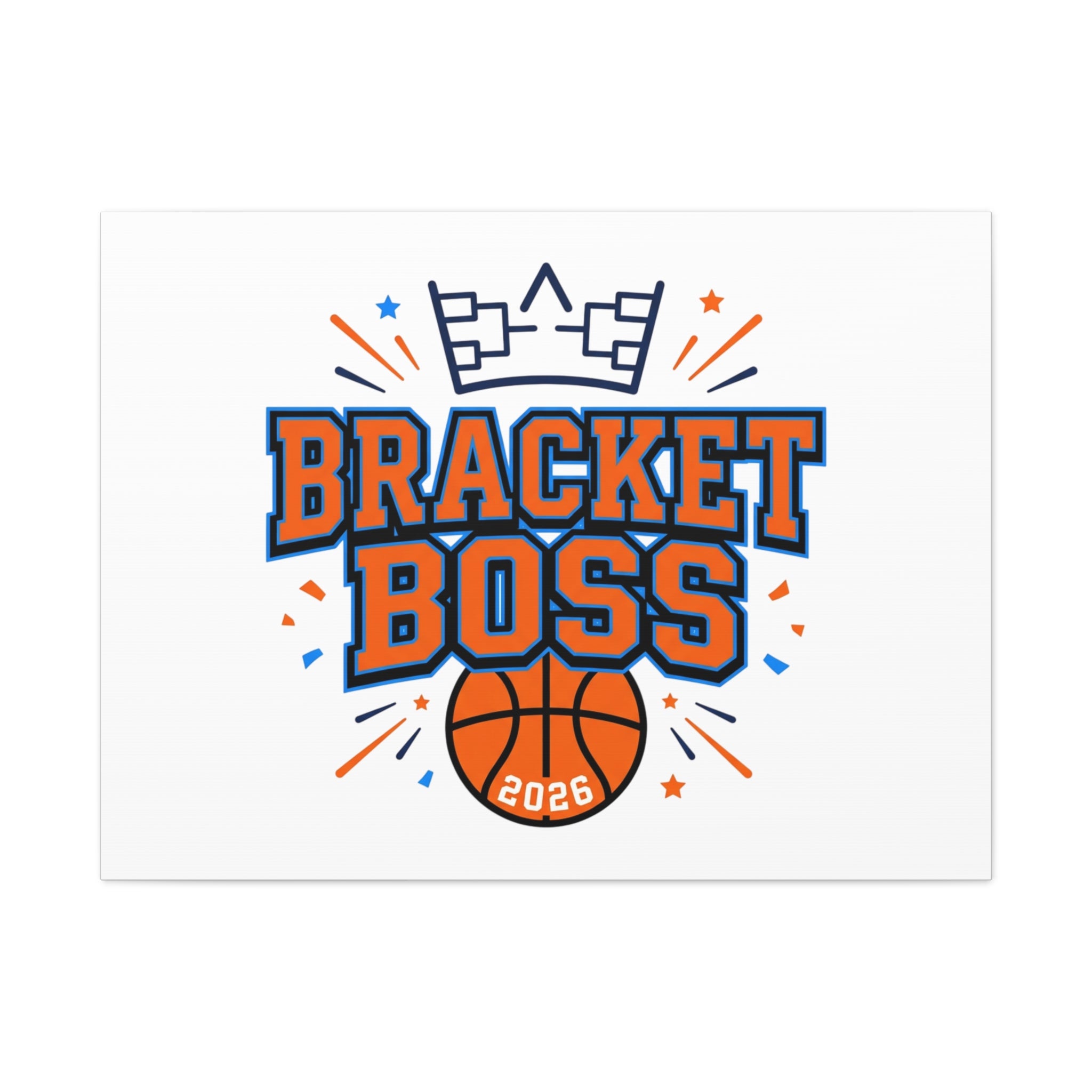 Bracket Boss Canvas | College Tournament Bracket, Gameday Hoops Wall Art