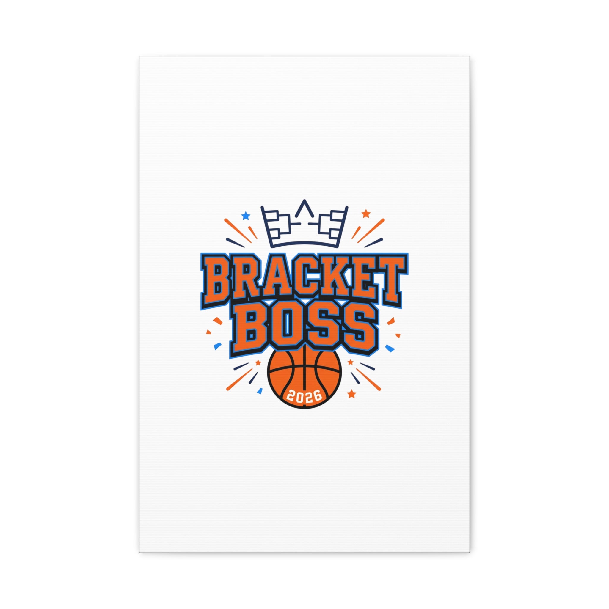Bracket Boss Canvas | College Tournament Bracket, Gameday Hoops Wall Art