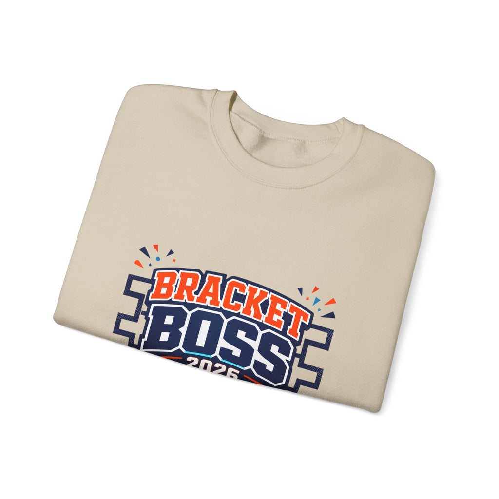 Bracket Boss 2026 Sweatshirt | college tournament, bracket gameday hoop vibes