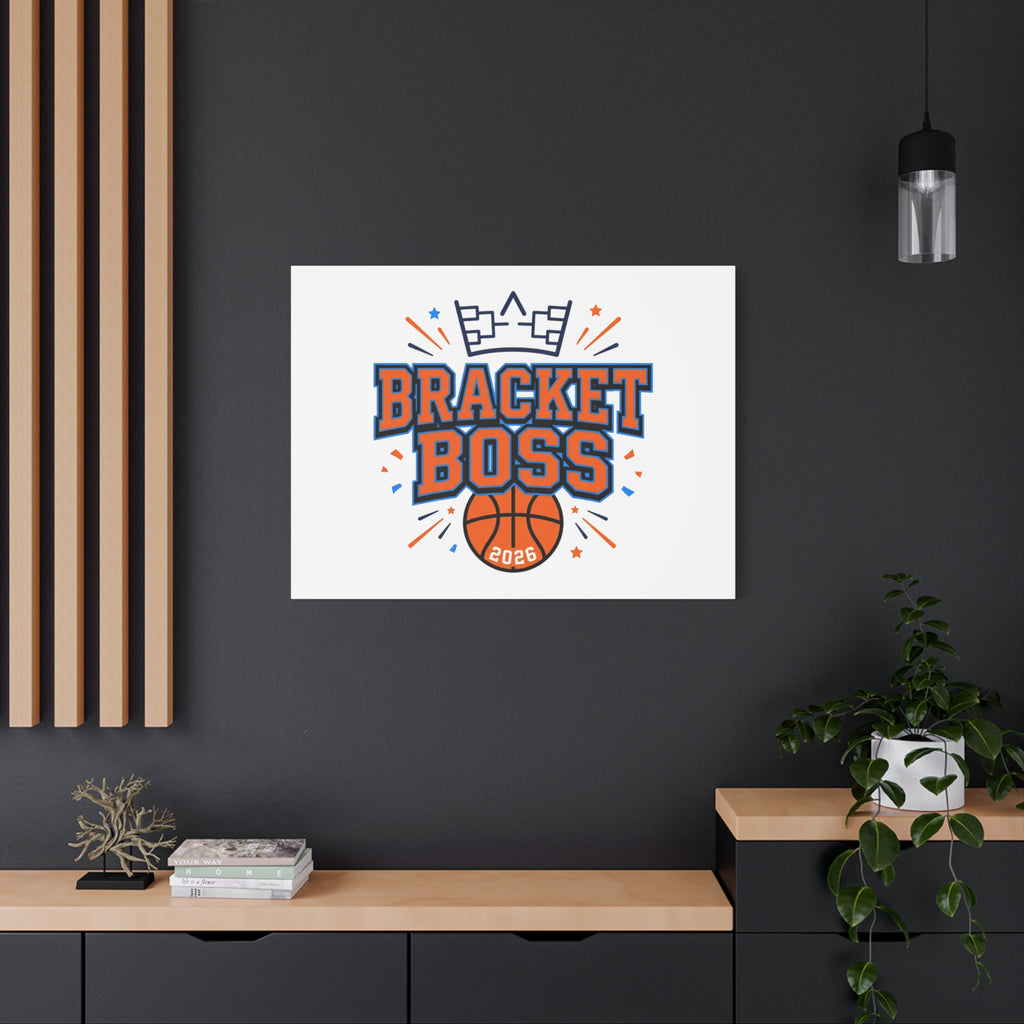 Bracket Boss Canvas | College Tournament Bracket, Gameday Hoops Wall Art