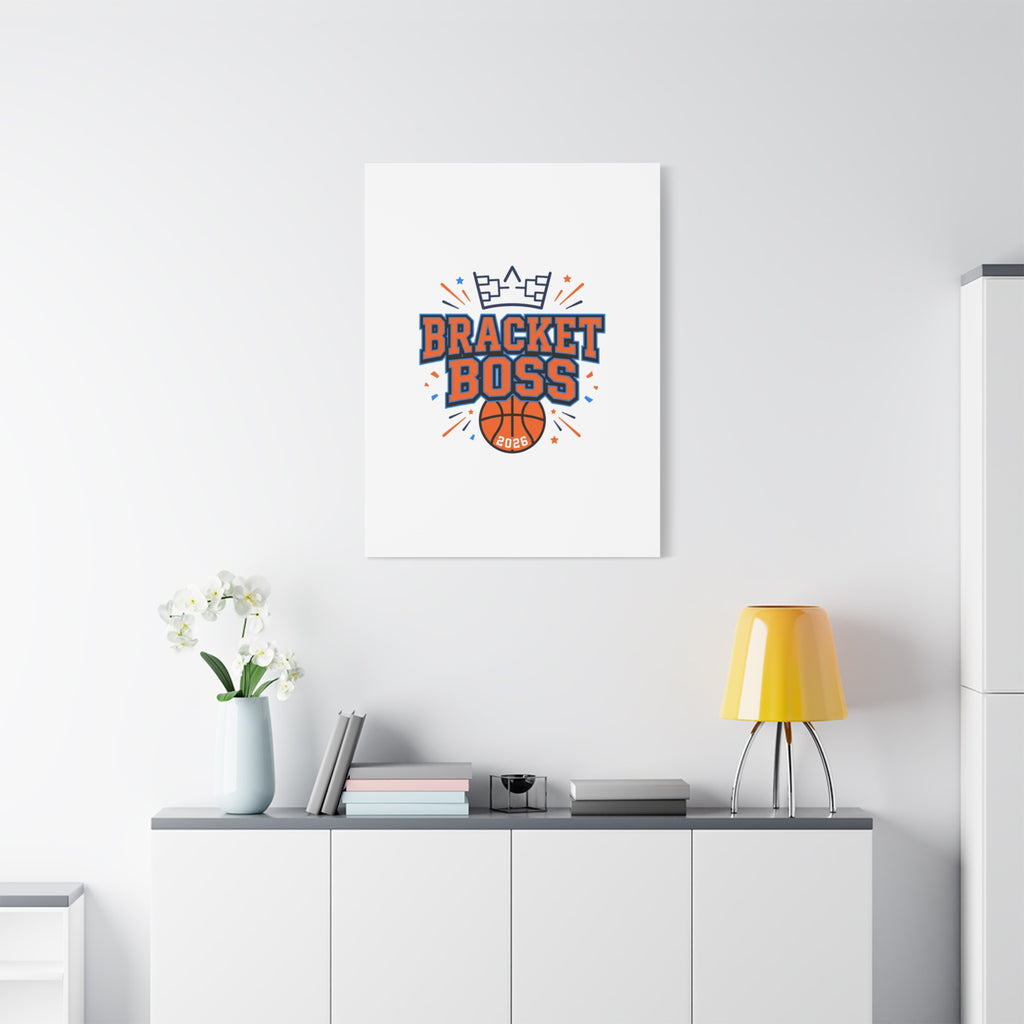 Bracket Boss Canvas | College Tournament Bracket, Gameday Hoops Wall Art