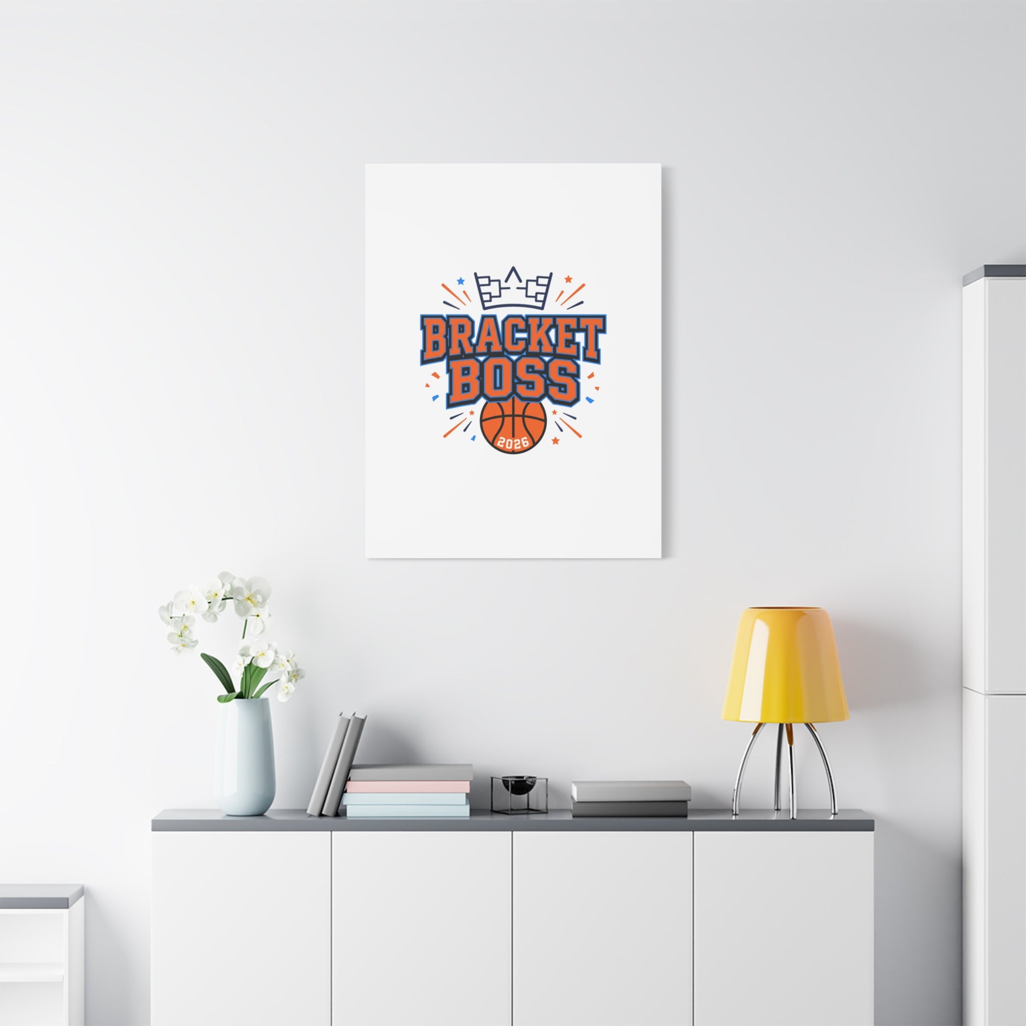 Bracket Boss Canvas | College Tournament Bracket, Gameday Hoops Wall Art