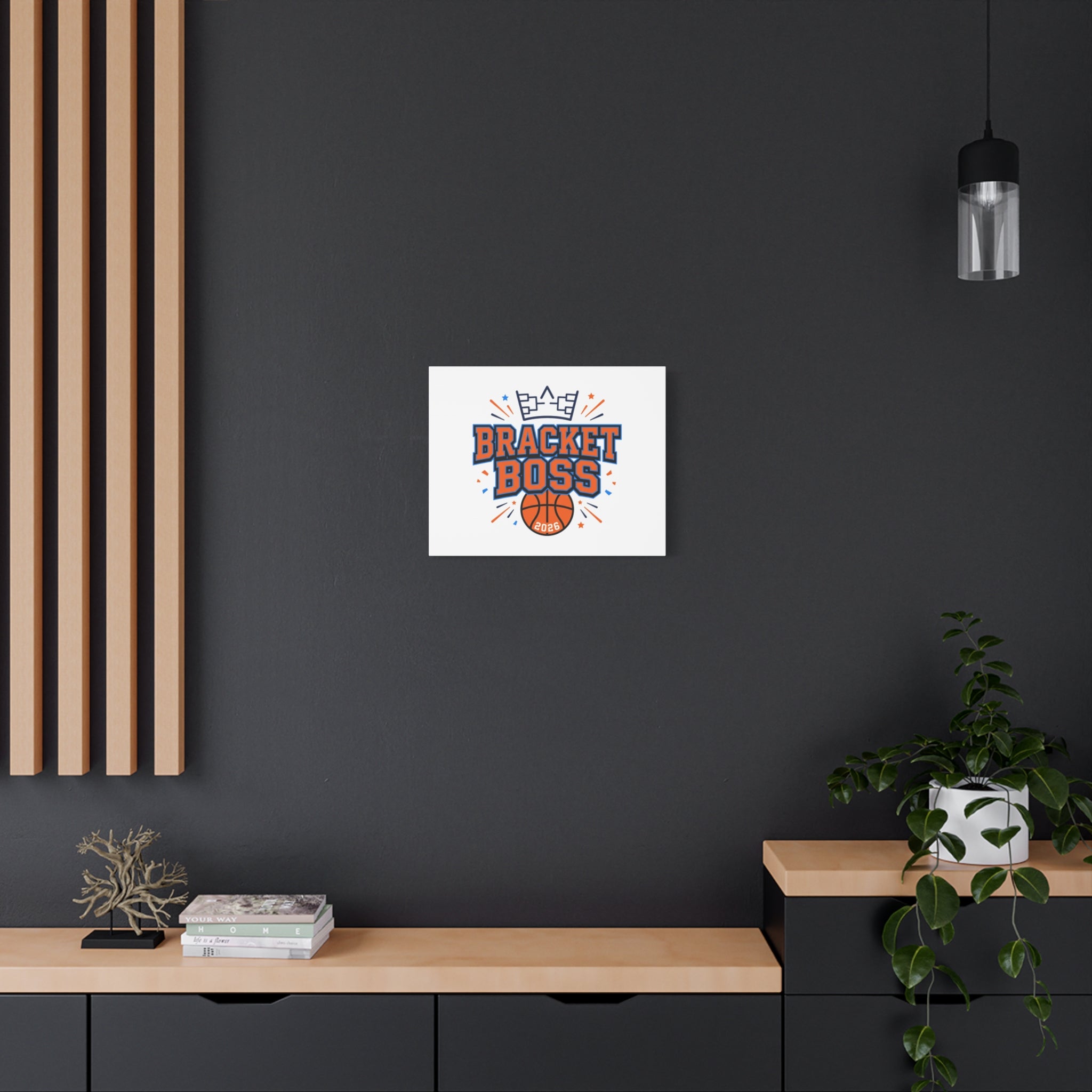 Bracket Boss Canvas | College Tournament Bracket, Gameday Hoops Wall Art
