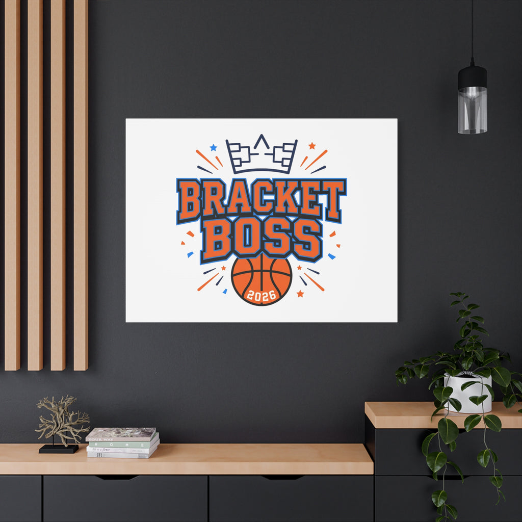Bracket Boss Canvas | College Tournament Bracket, Gameday Hoops Wall Art