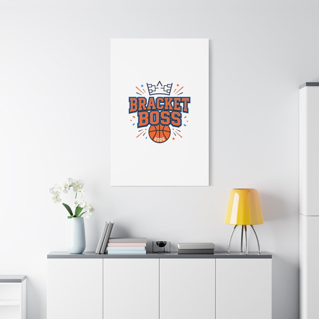 Bracket Boss Canvas | College Tournament Bracket, Gameday Hoops Wall Art