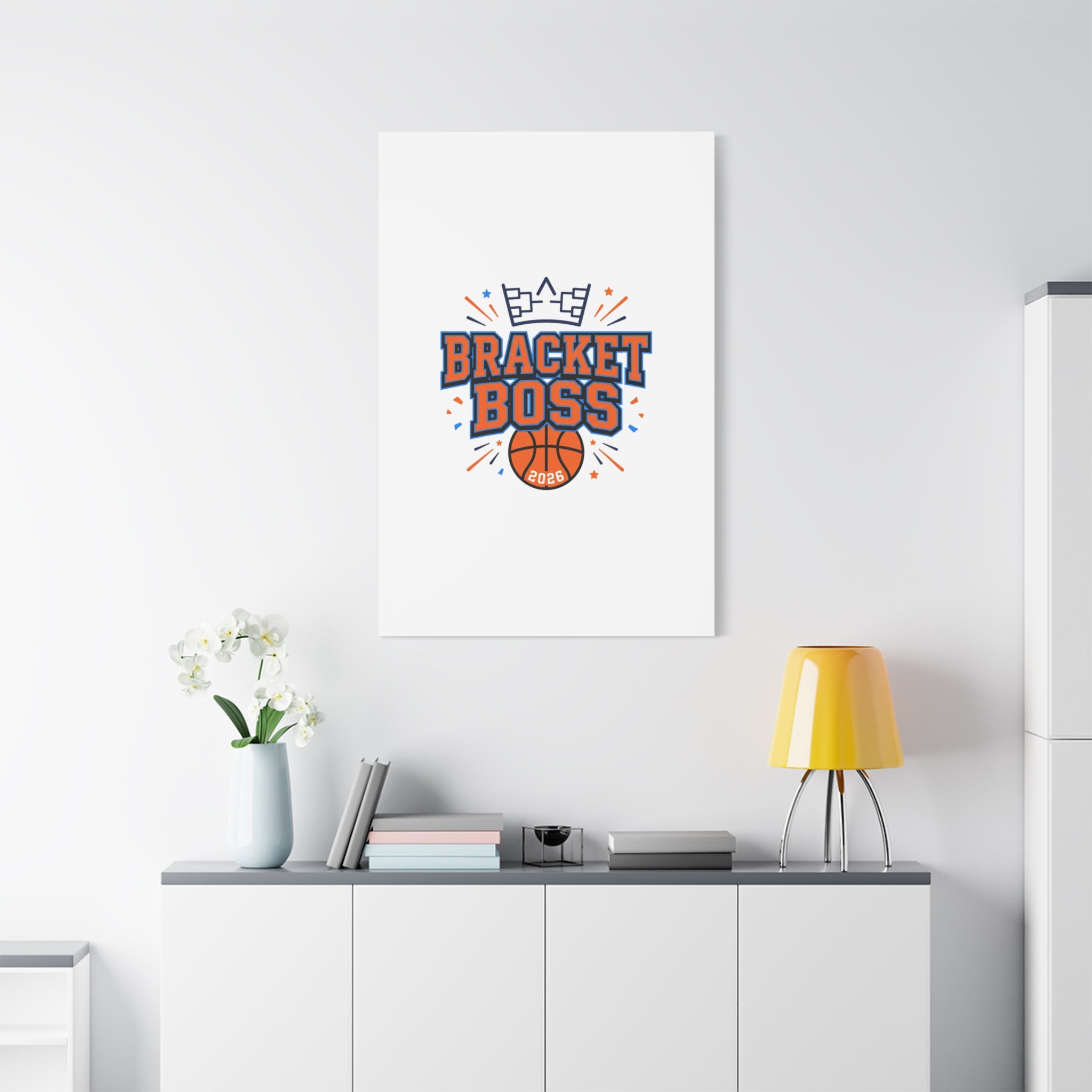 Bracket Boss Canvas | College Tournament Bracket, Gameday Hoops Wall Art