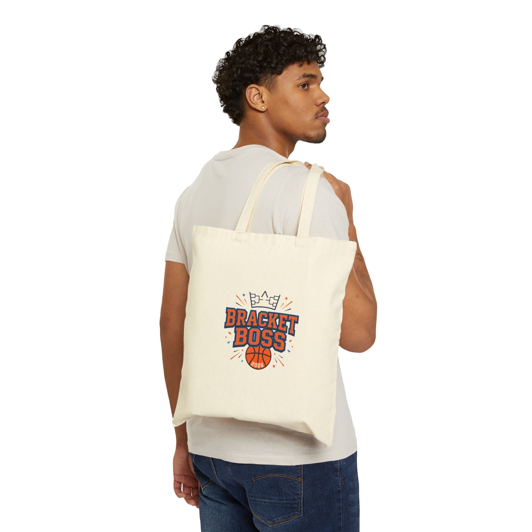 Bracket Boss Tote, college tournament gameday bag, bracket, hoops