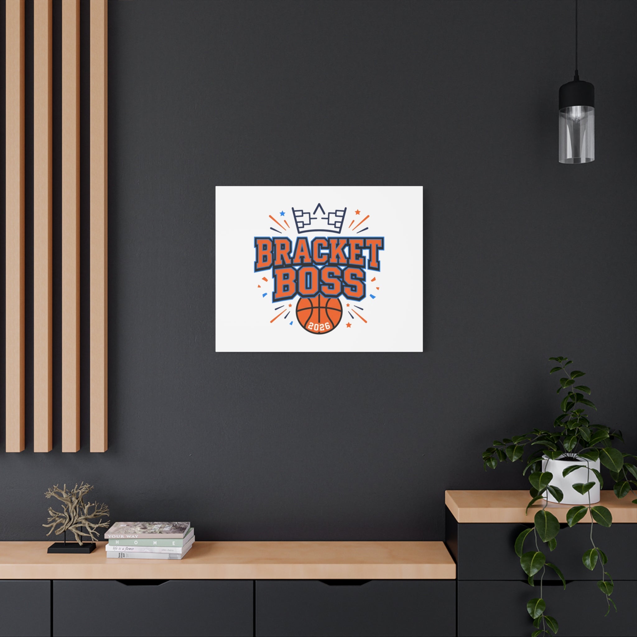 Bracket Boss Canvas | College Tournament Bracket, Gameday Hoops Wall Art