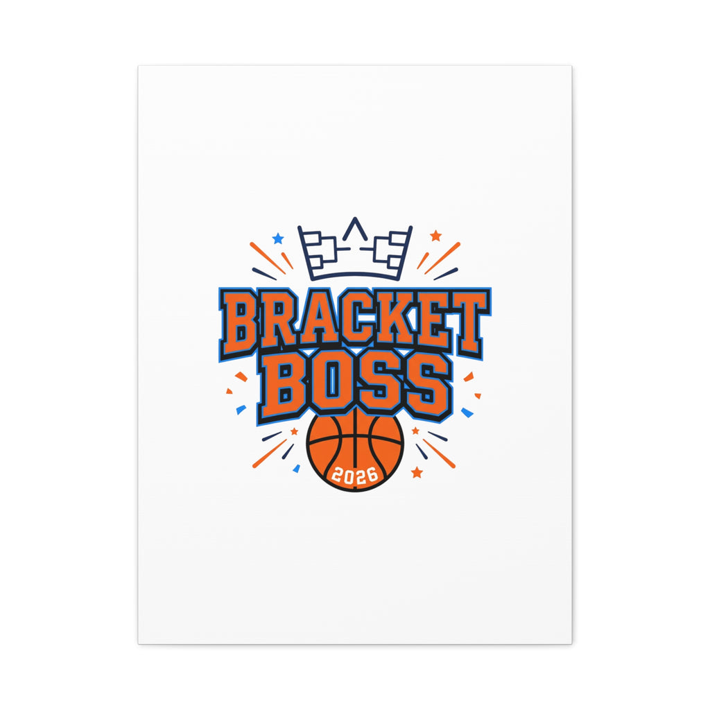 Bracket Boss Canvas | College Tournament Bracket, Gameday Hoops Wall Art
