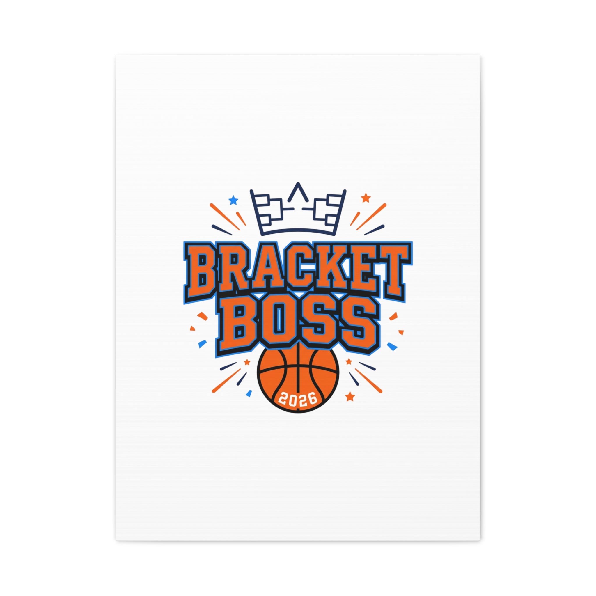 Bracket Boss Canvas | College Tournament Bracket, Gameday Hoops Wall Art