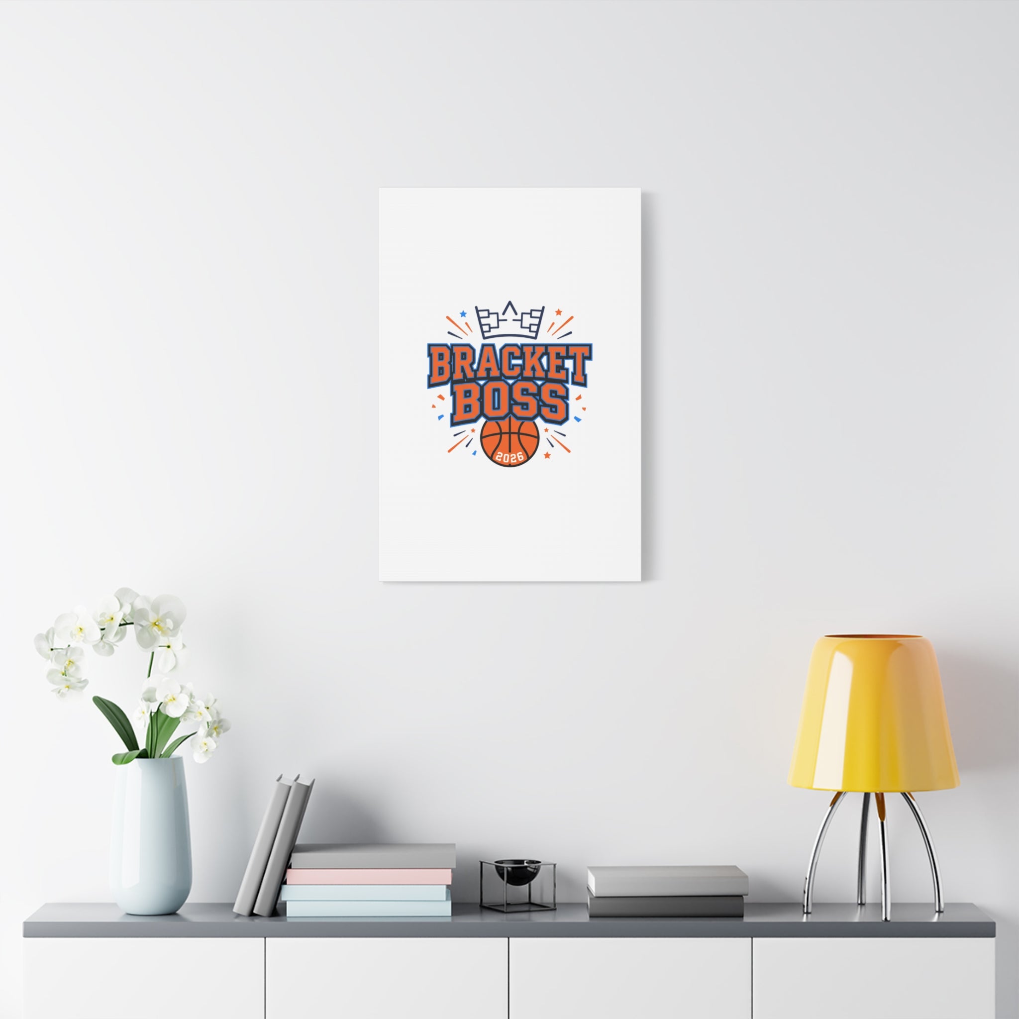 Bracket Boss Canvas | College Tournament Bracket, Gameday Hoops Wall Art