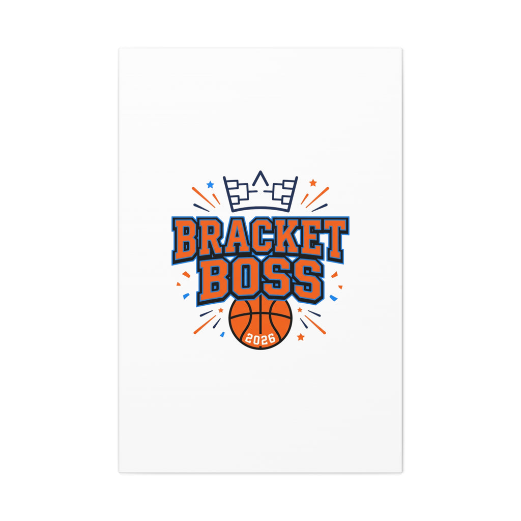 Bracket Boss Canvas | College Tournament Bracket, Gameday Hoops Wall Art