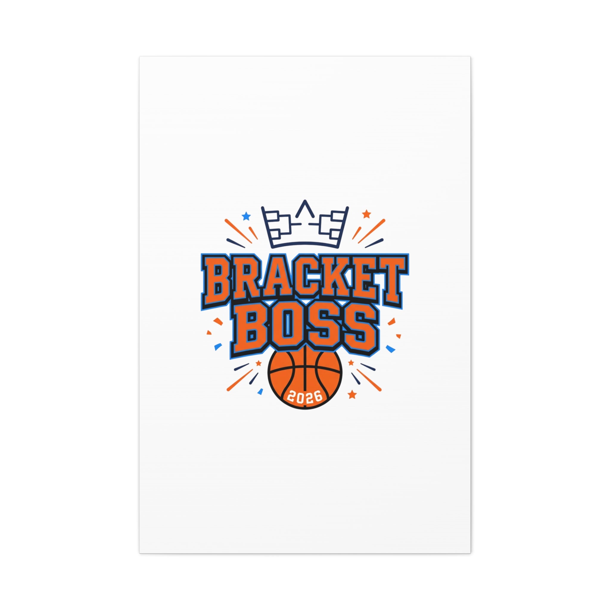 Bracket Boss Canvas | College Tournament Bracket, Gameday Hoops Wall Art