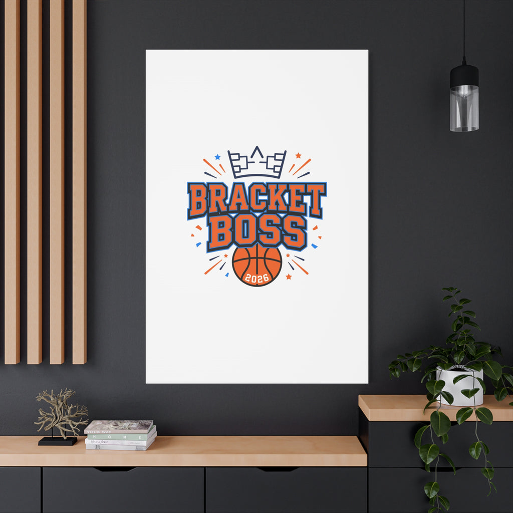 Bracket Boss Canvas | College Tournament Bracket, Gameday Hoops Wall Art