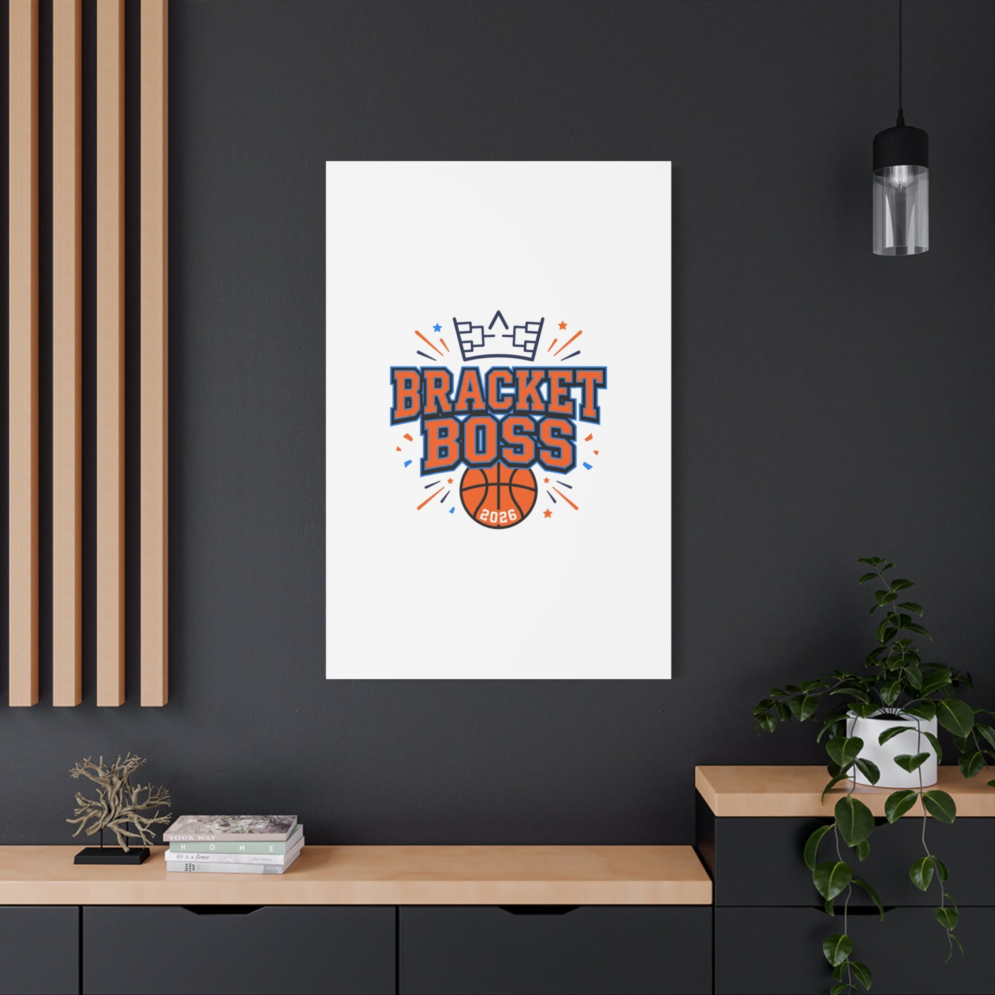 Bracket Boss Canvas | College Tournament Bracket, Gameday Hoops Wall Art