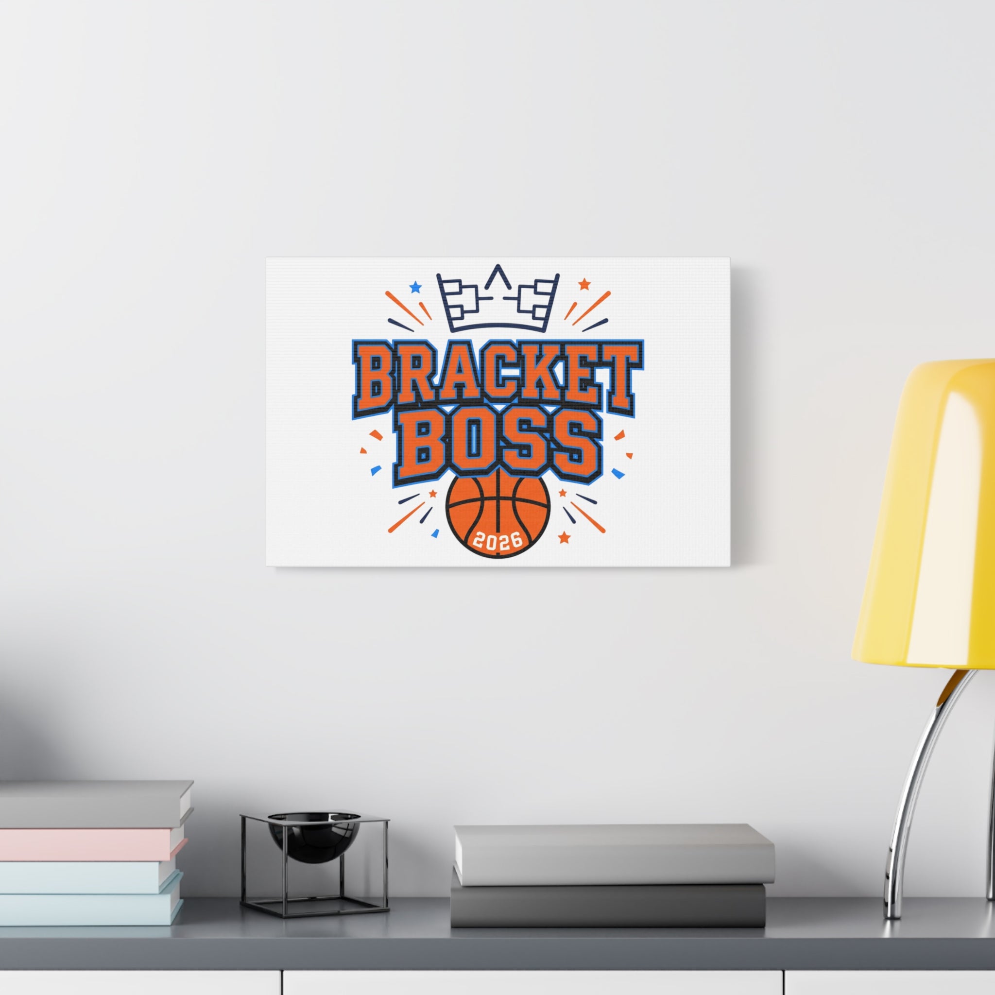 Bracket Boss Canvas | College Tournament Bracket, Gameday Hoops Wall Art
