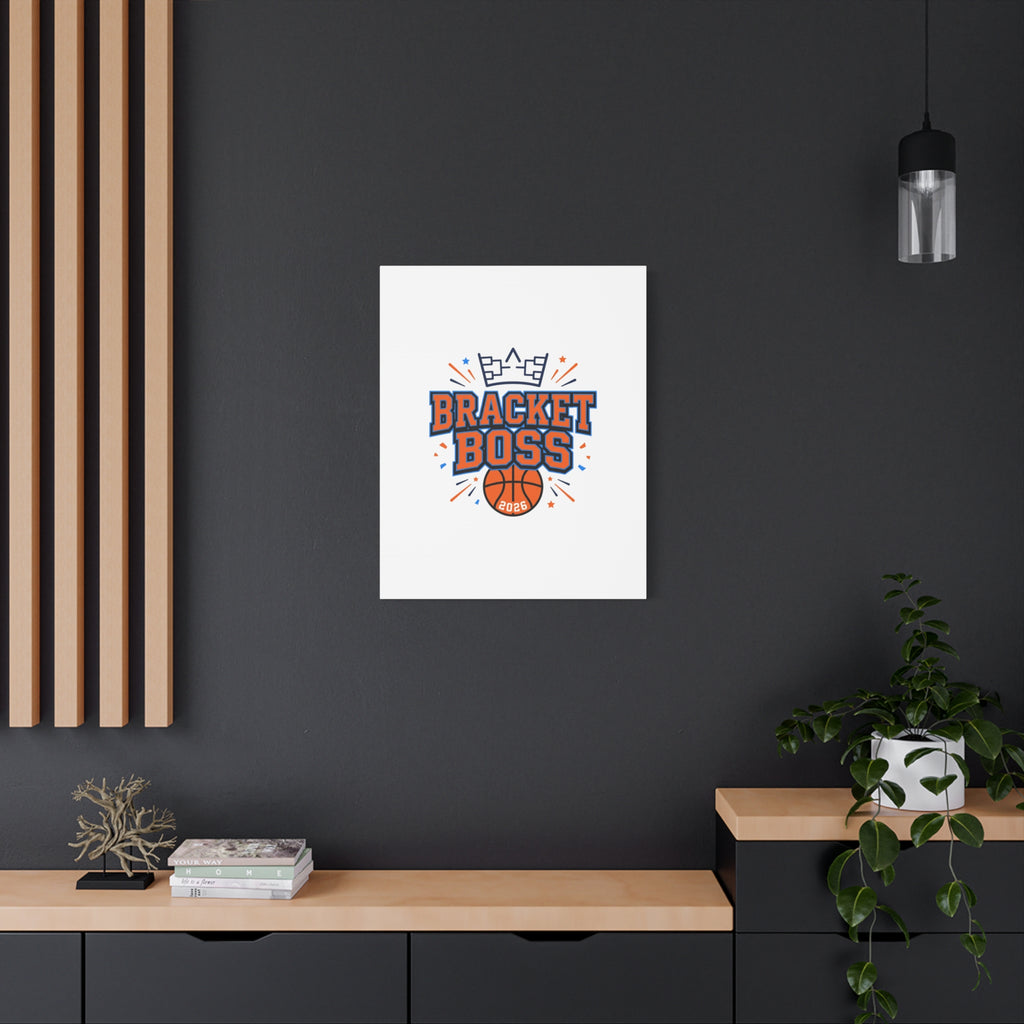 Bracket Boss Canvas | College Tournament Bracket, Gameday Hoops Wall Art