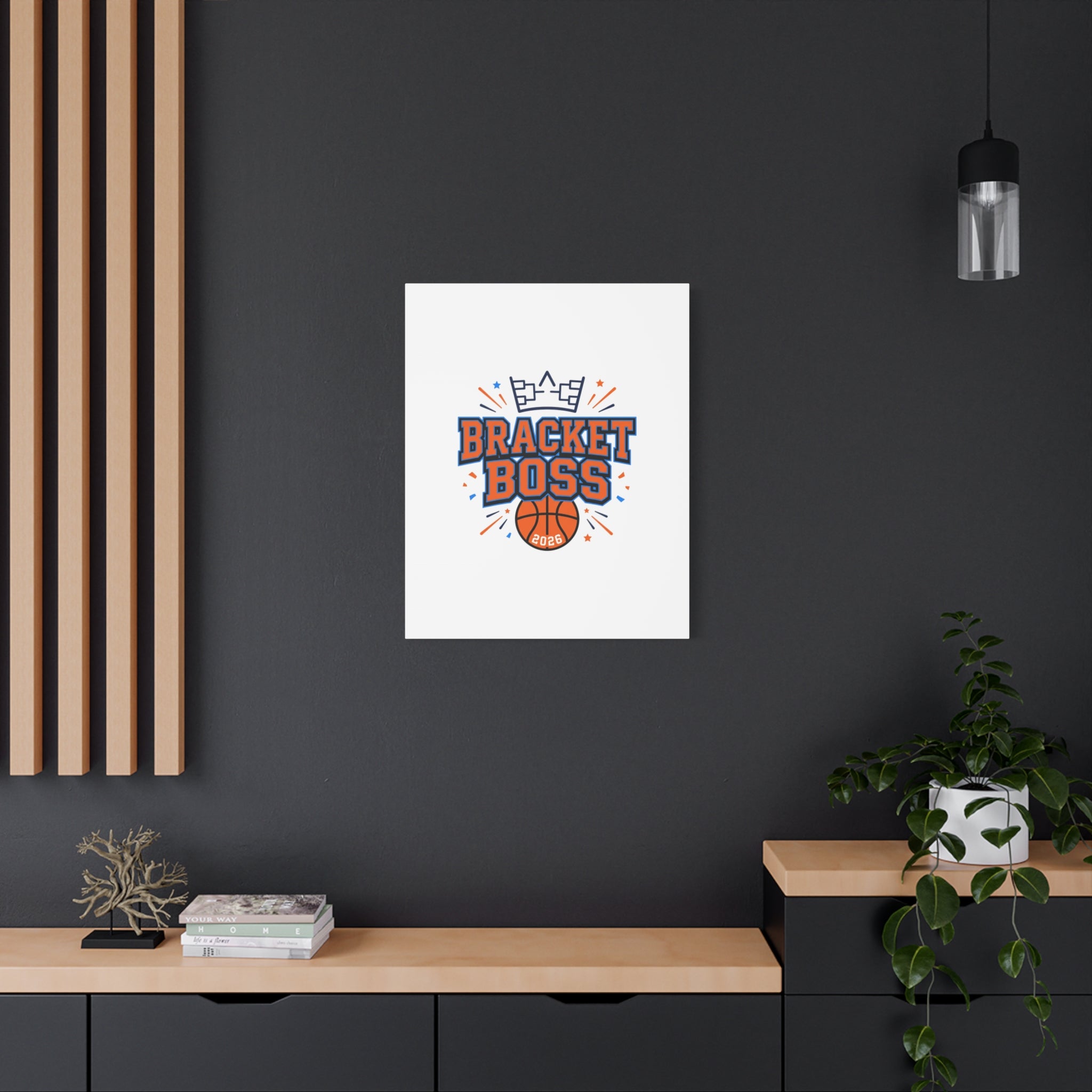 Bracket Boss Canvas | College Tournament Bracket, Gameday Hoops Wall Art