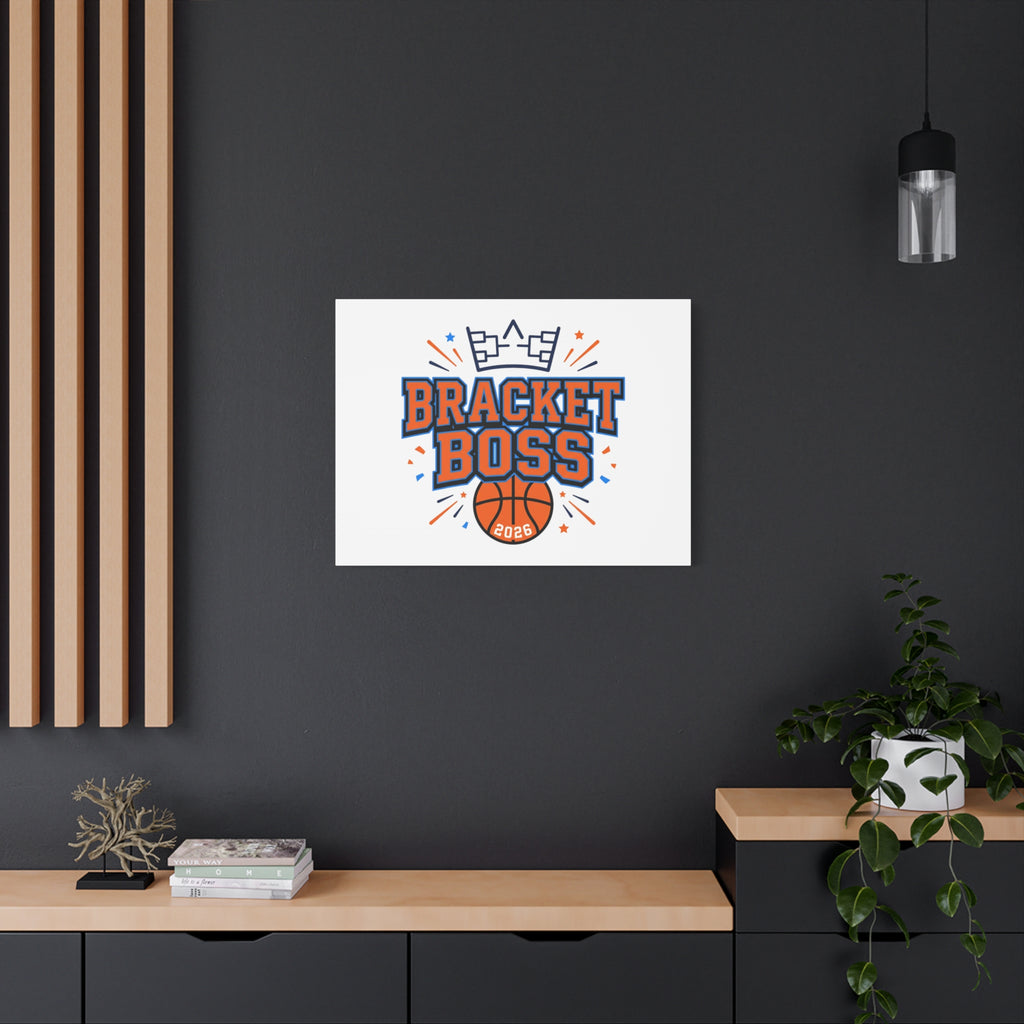 Bracket Boss Canvas | College Tournament Bracket, Gameday Hoops Wall Art