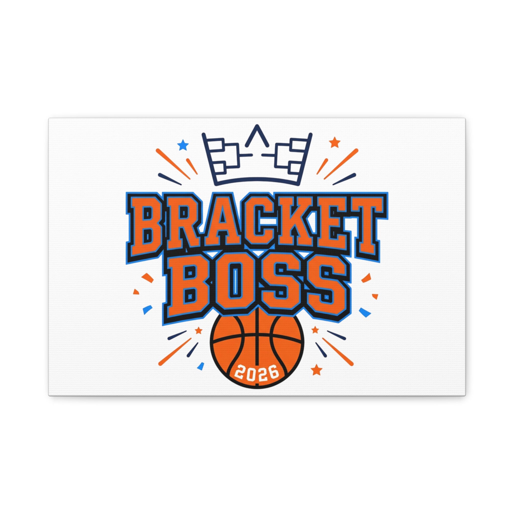 Bracket Boss Canvas | College Tournament Bracket, Gameday Hoops Wall Art