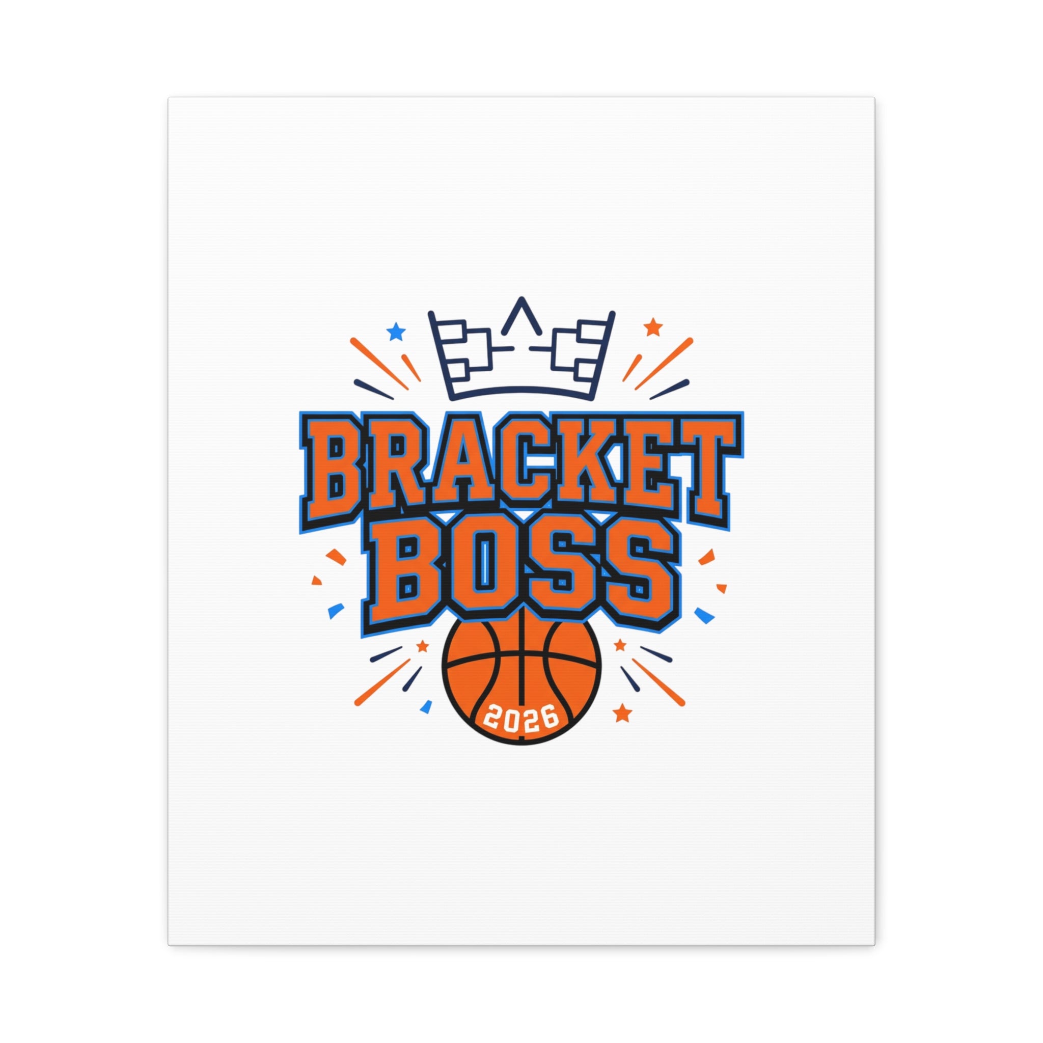 Bracket Boss Canvas | College Tournament Bracket, Gameday Hoops Wall Art