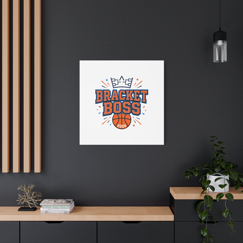 Bracket Boss Canvas | College Tournament Bracket, Gameday Hoops Wall Art